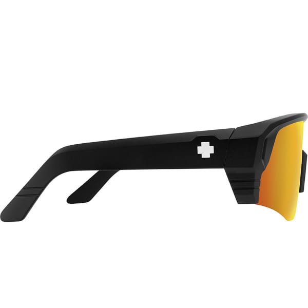 Lunette vélo SPY MONOLITH SPEED SPEED MATTE BLACK HAPPY BOOST POLAR ORANGE MIRROR