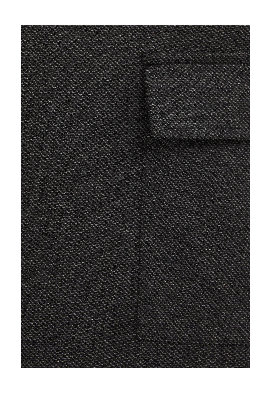 WE Fashion gemêleerde slim fit joggingbroek black melange