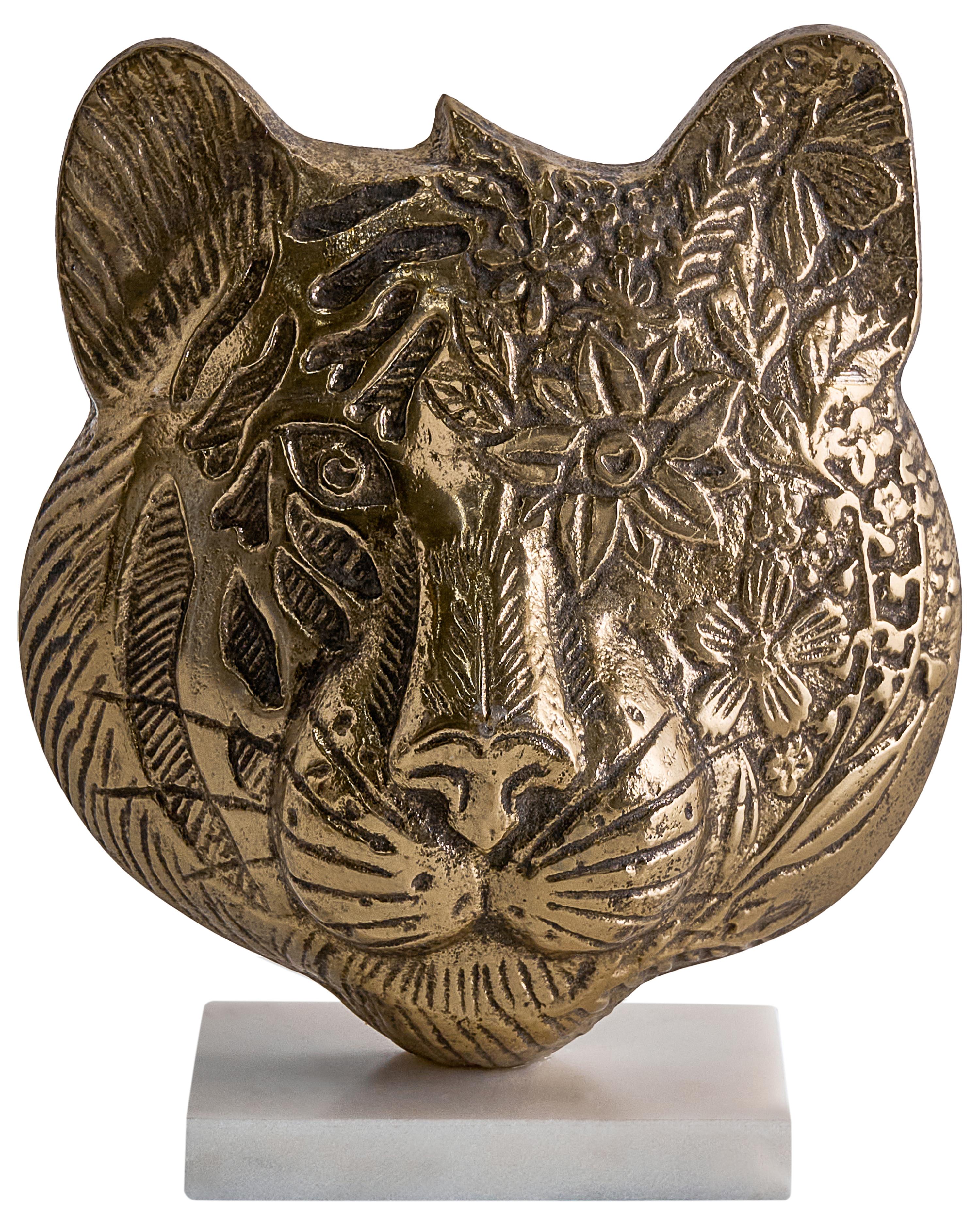 Figuur Tijger BROVA Metaal Goud