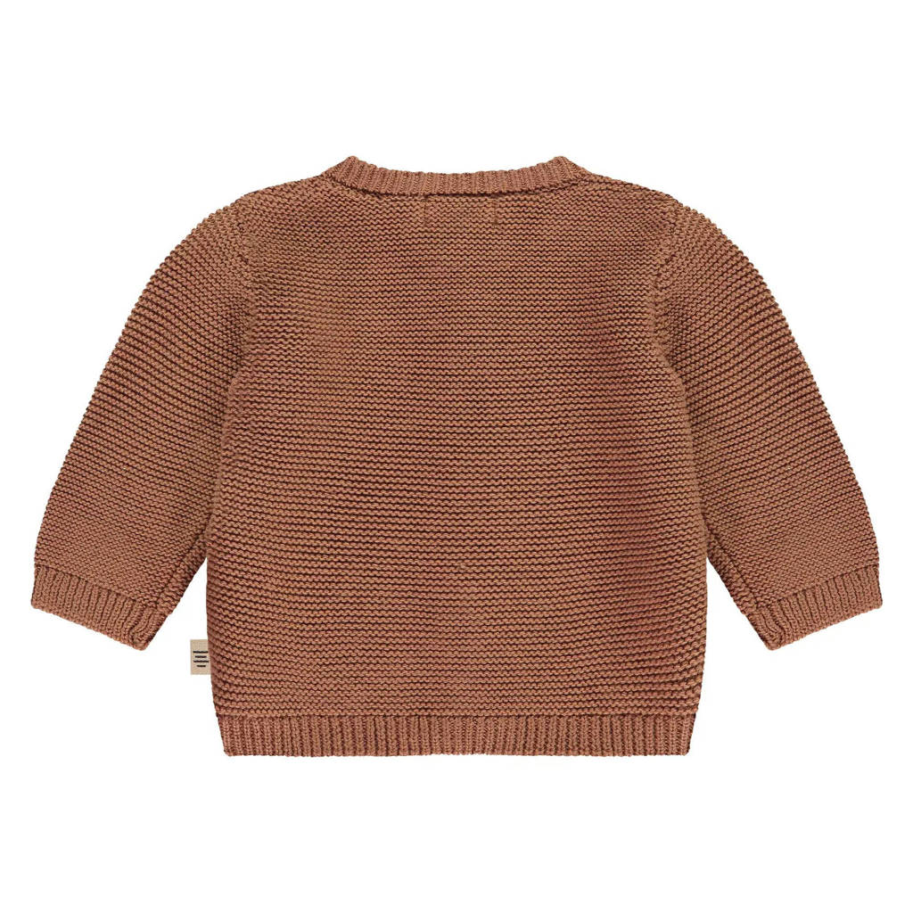 A Tiny Story baby gebreid vest bruin