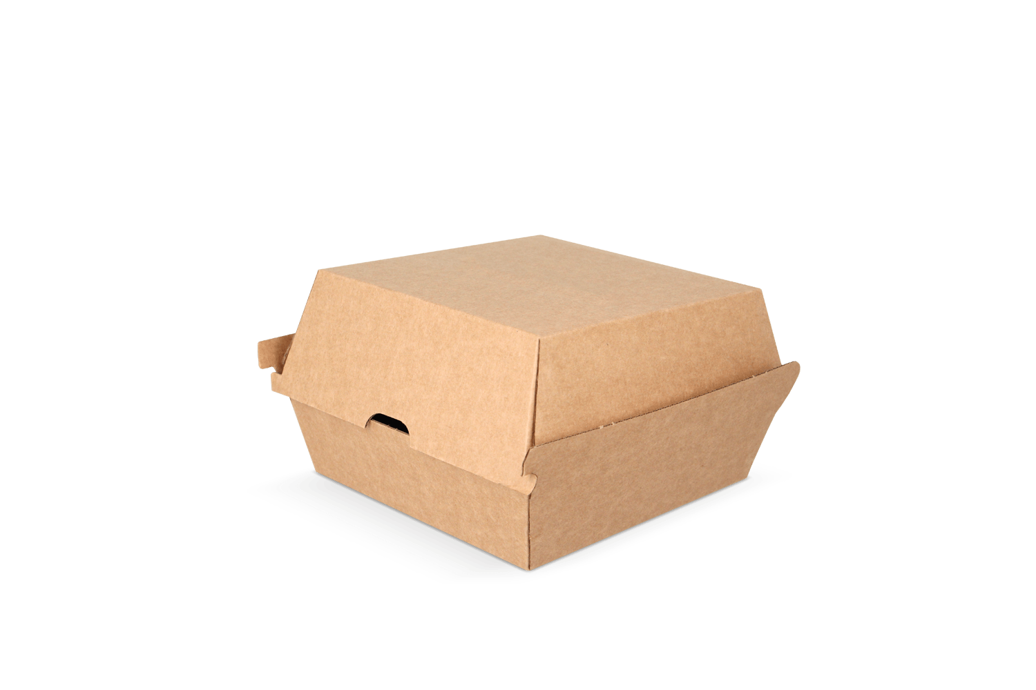 Hamburgerbakje Middel karton kraft BIO