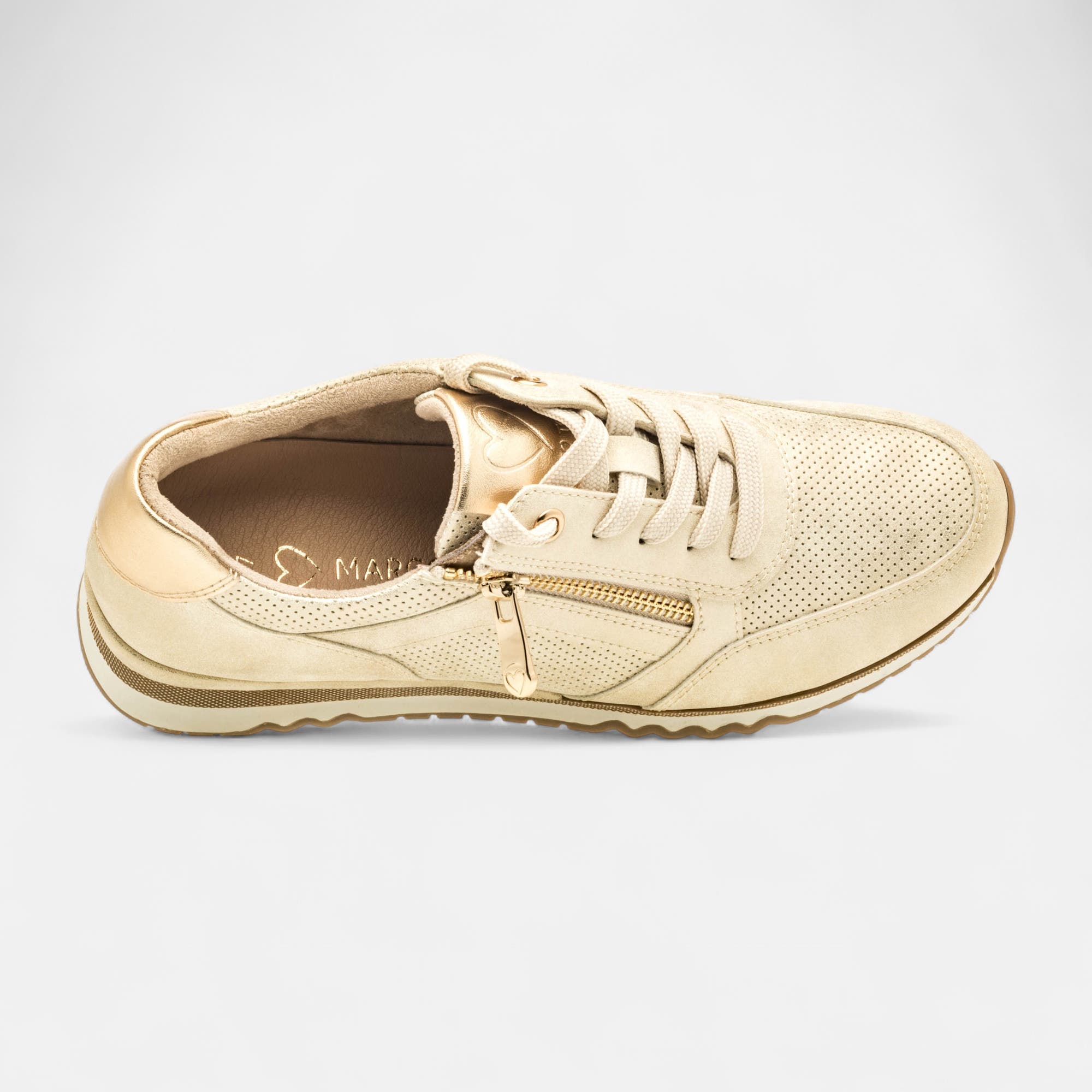 Baskets basses Femme or