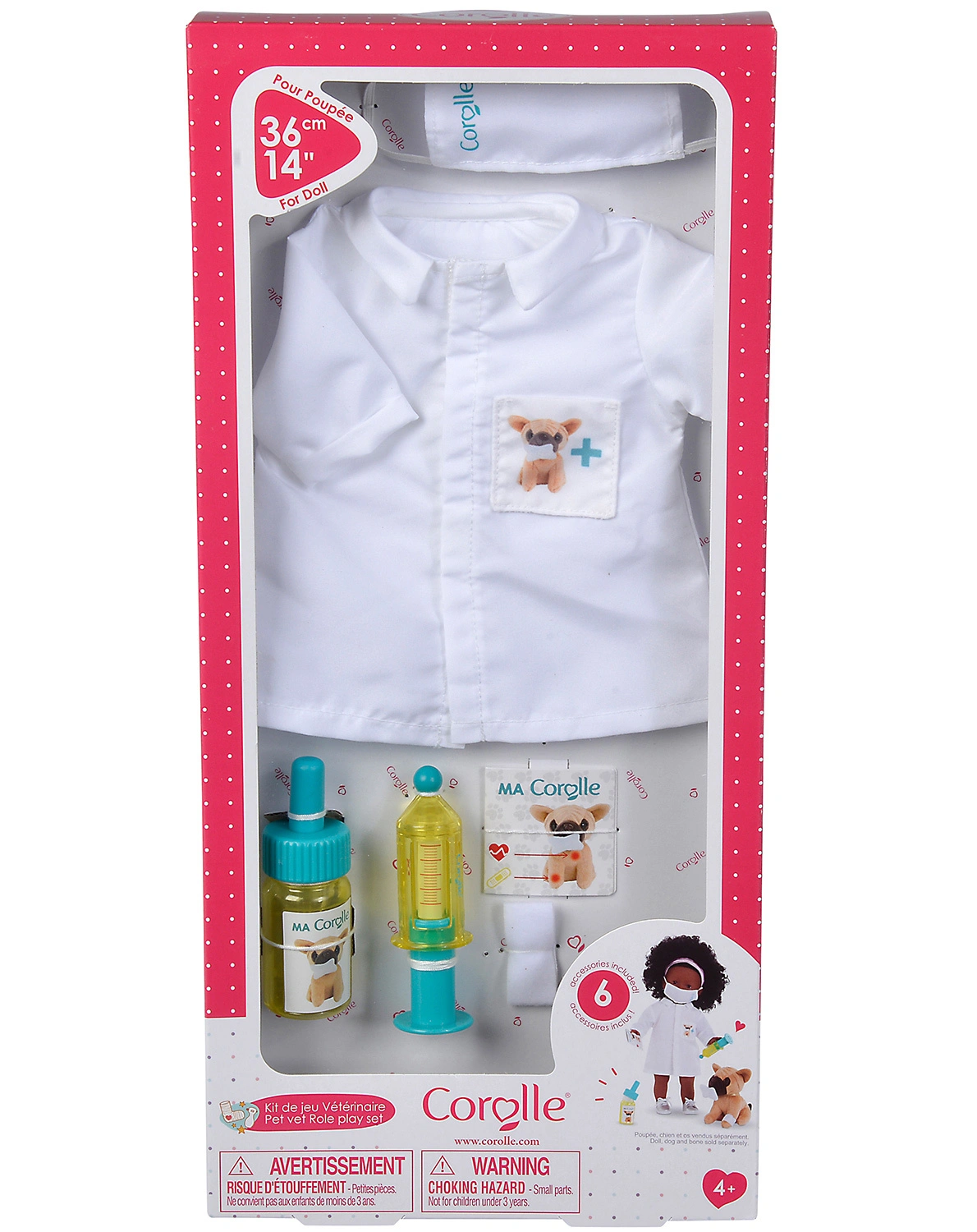 Puppenzubehör MA COROLLE - TIERARZT ZUBEHÖR SET