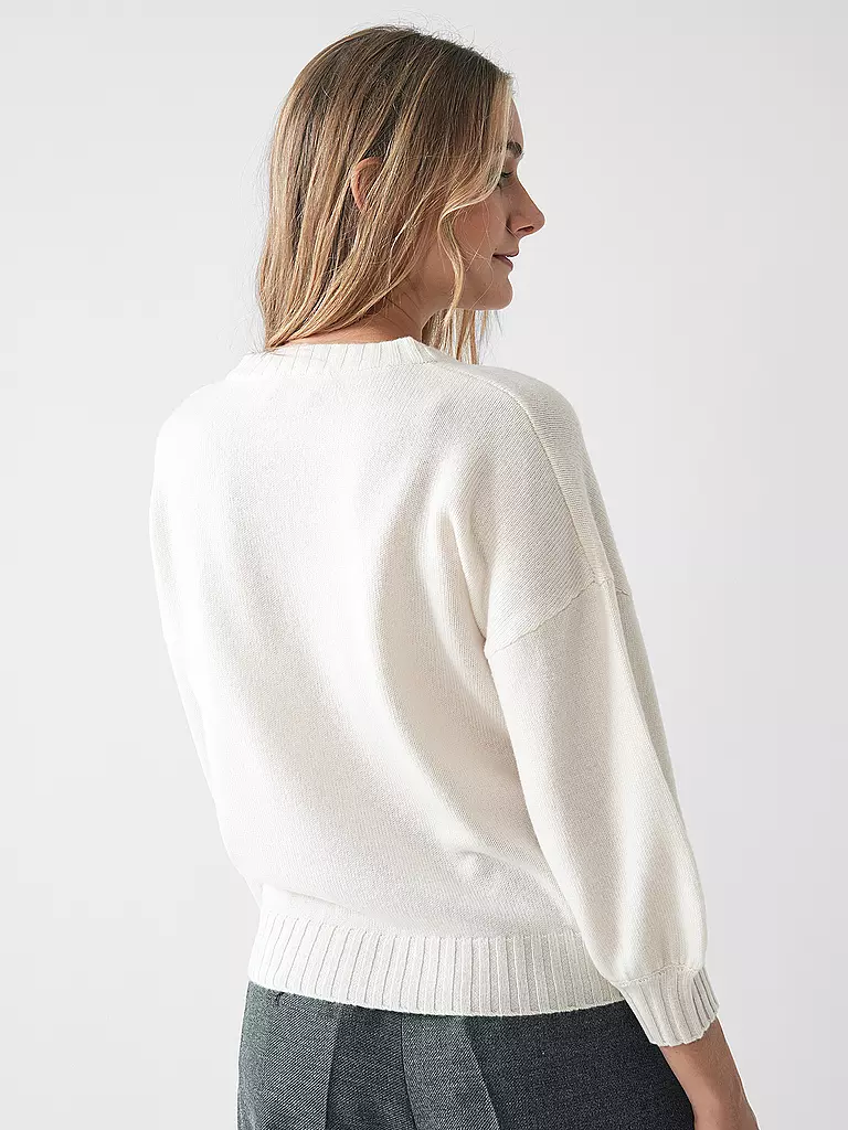 DAVIDA Kaschmirpullover weiss