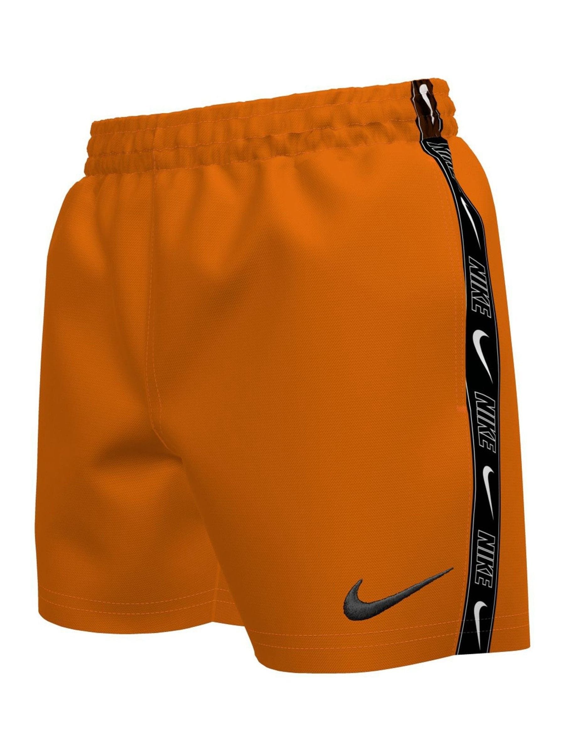 Oranje - Nike Swim Logo Tape 4 Inch Volley Shorts
