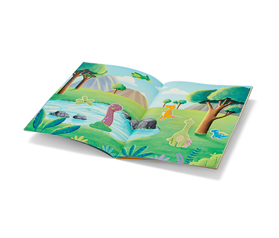Mein Metallic-Stickerbuch »Im Land der Dinosaurier«