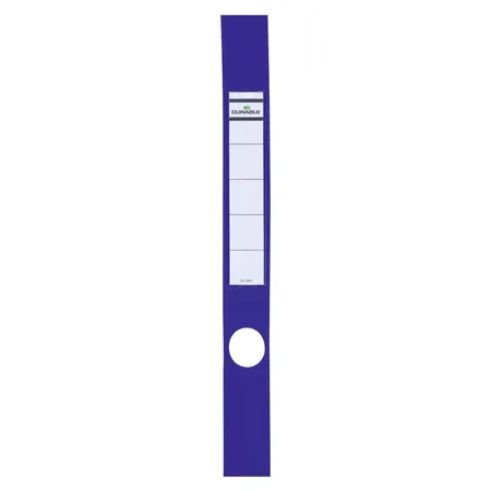 Durable 809106 selbstklebende Ordnerrückenschild Ordofix, 40 x 390 mm, blau