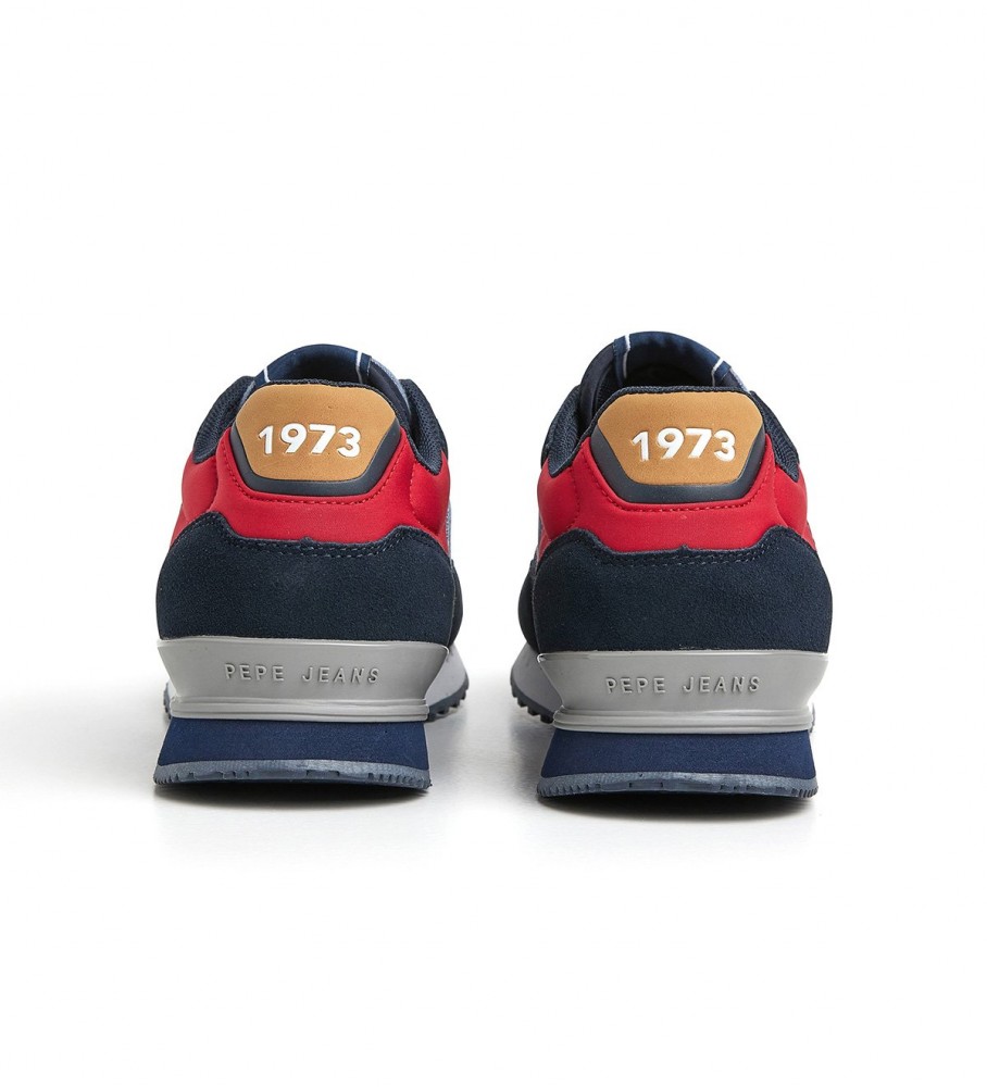 Tênis Pepe Jeans London One M em couro azul-marinho