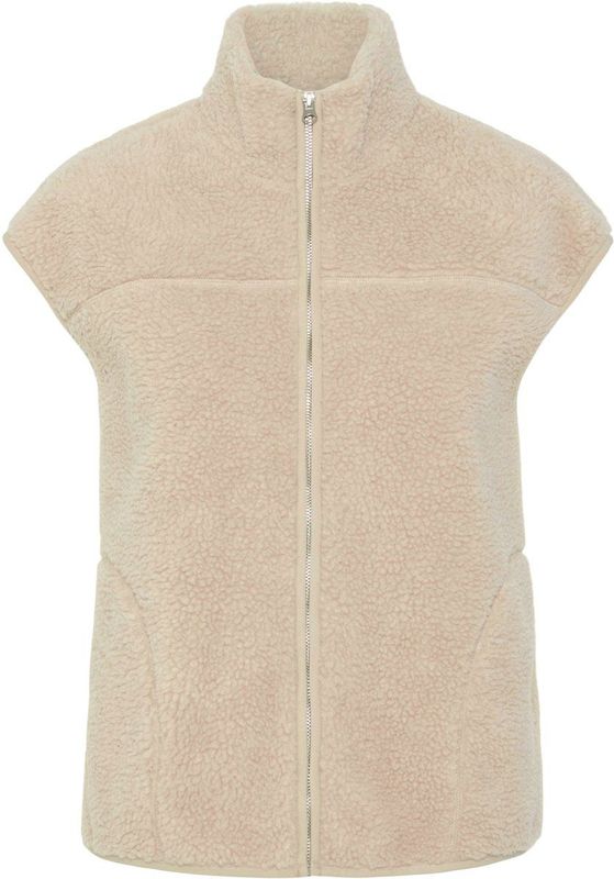 Pieces Pcsadia Teddy Vest Noos Bc voor dames, Zilvergrijs, XL