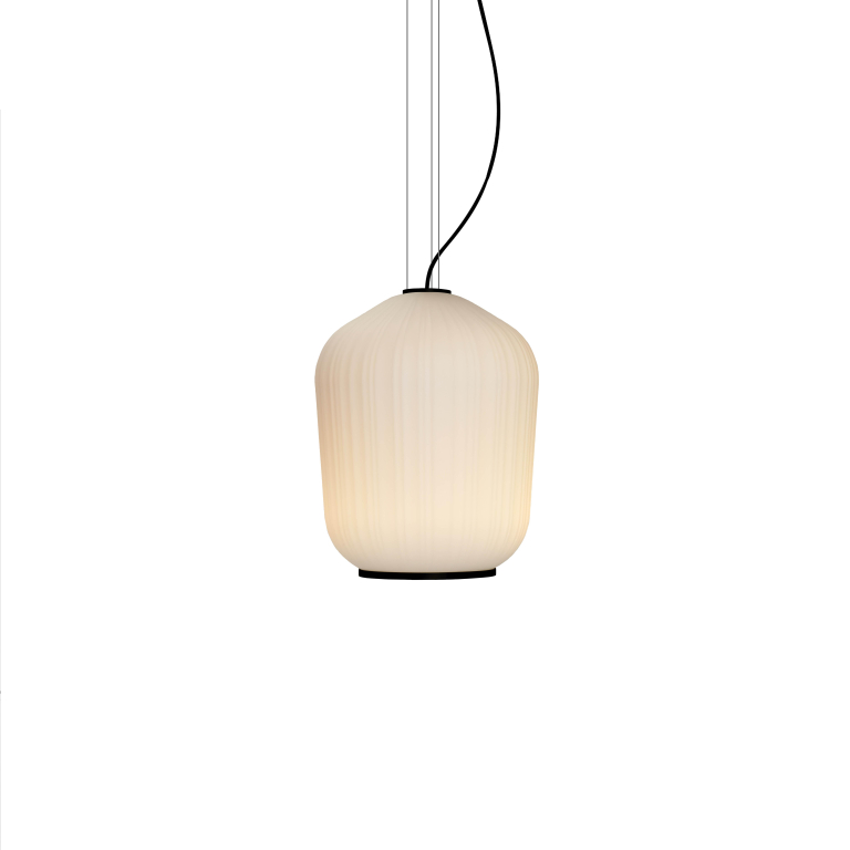 ClassiCon Plissée hanglamp zwart