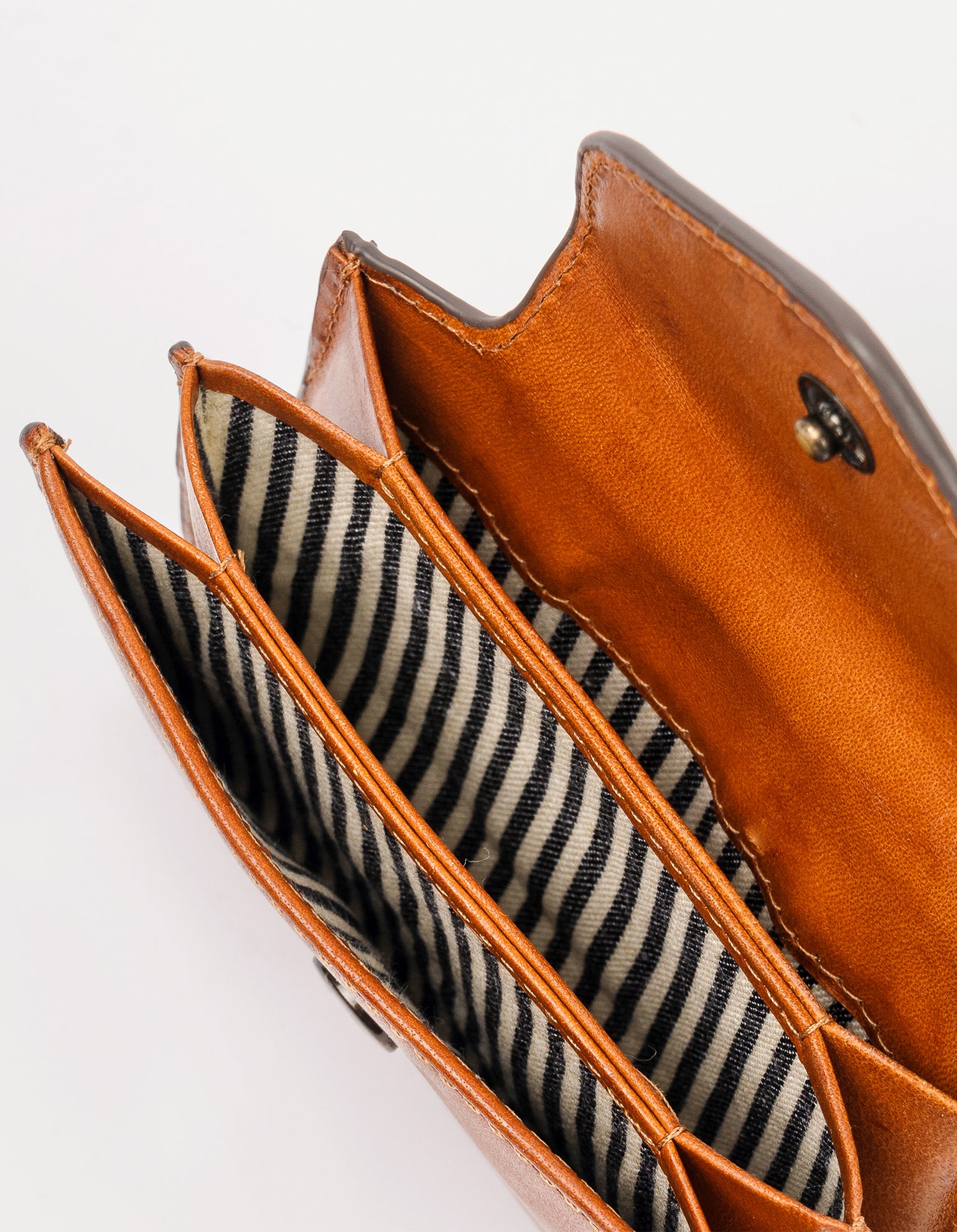 Harmonica Wallet - Cognac Classic Leather