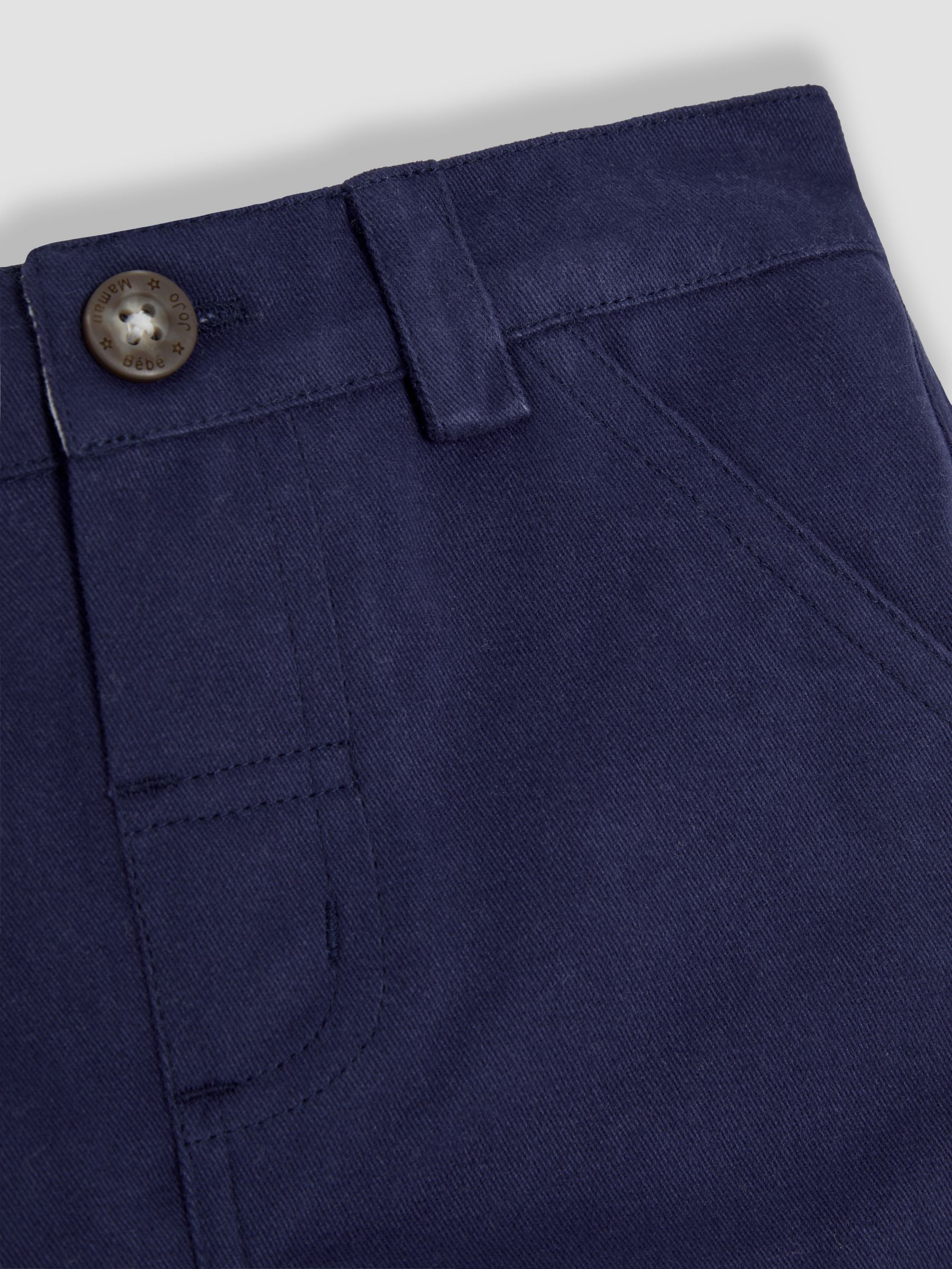 Donkerblauw - JoJo Maman Bébé Twill chino's 100% katoenen shorts