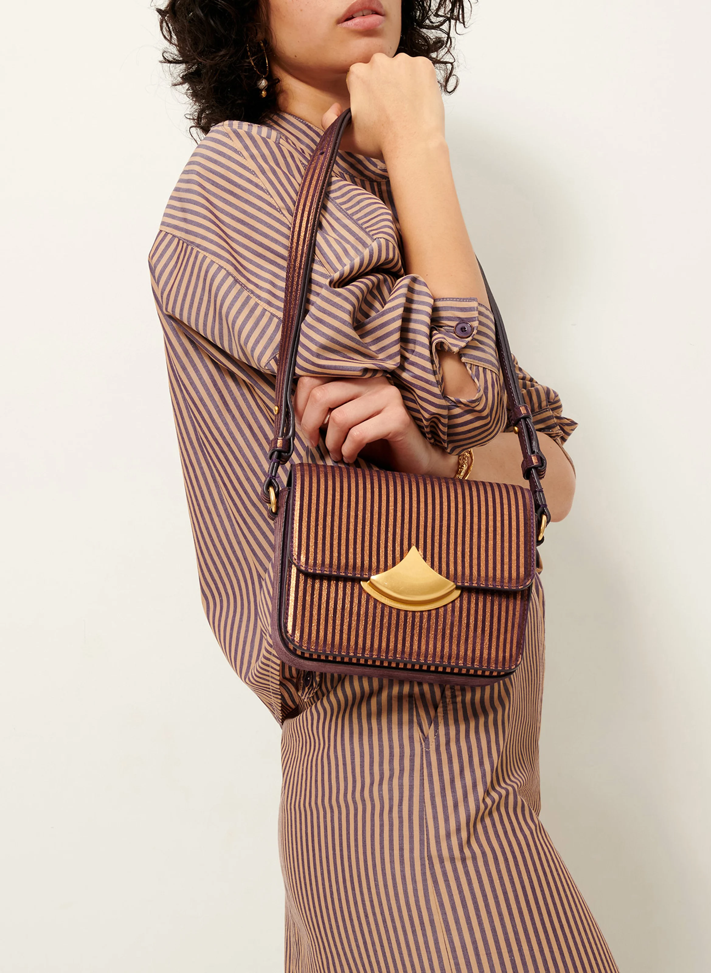 DIVILUZ MIMO - Sac bandoulière en cuir | Violet