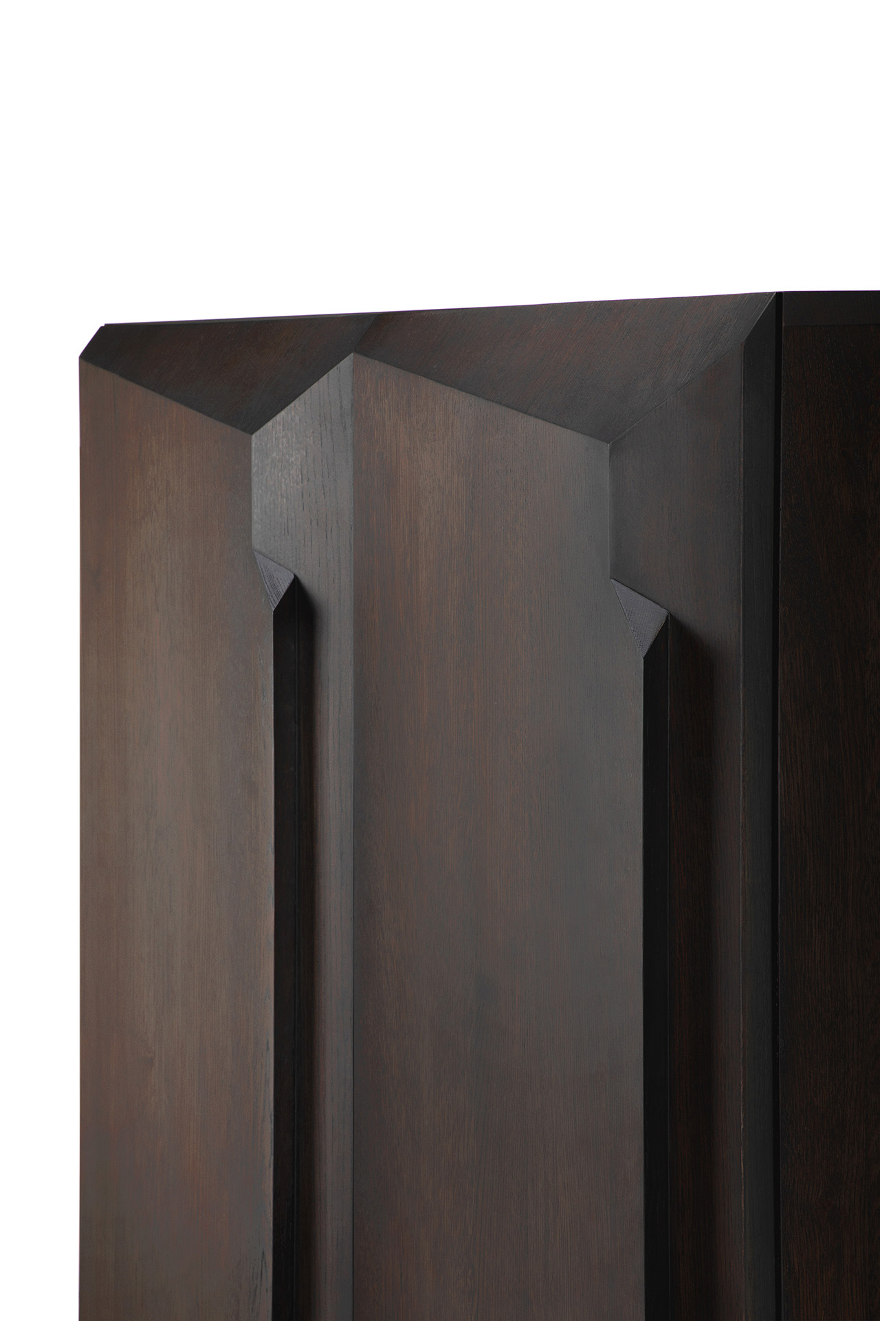 Wandkast Stairs bruin eikenhout