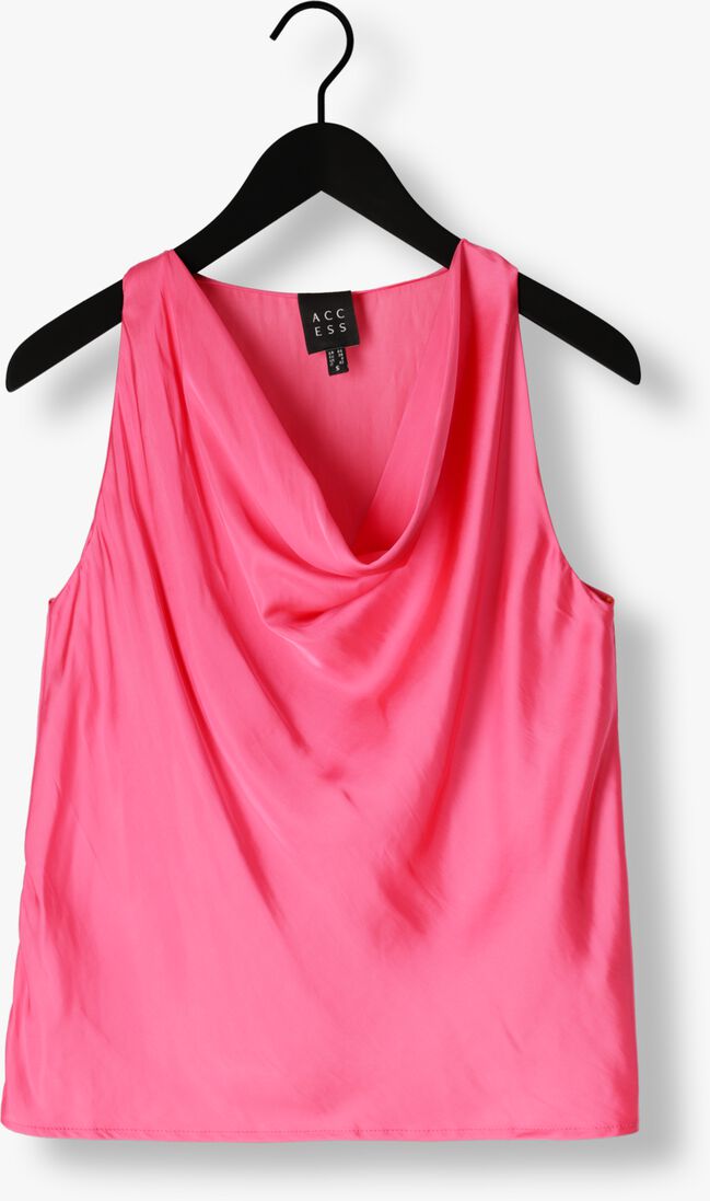 ACCESS roze access top draped top