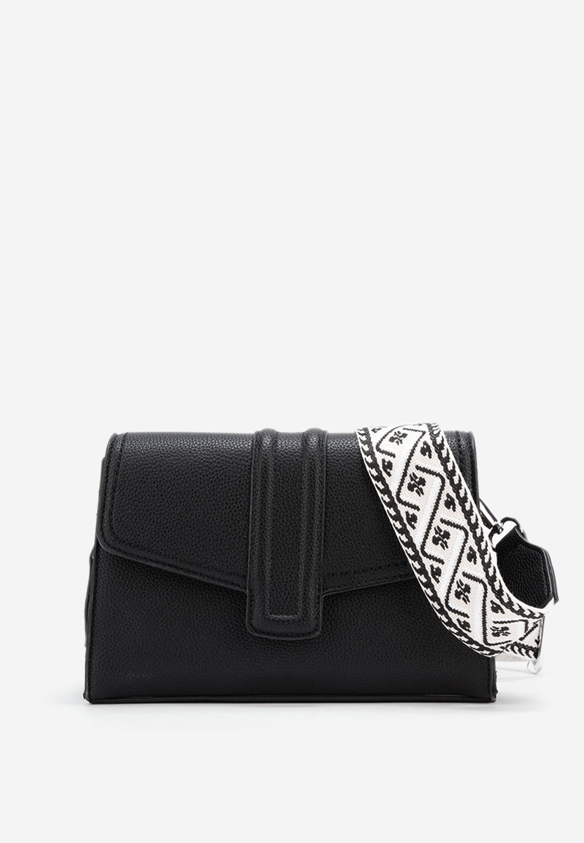 Sac bandoulière femme noire Exalt