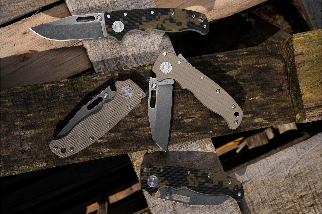 Demko Knives AD20.5 Shark-Lock CPM 3V Clip Point AD205-3V-CTCP Coyote G10, zakmes
