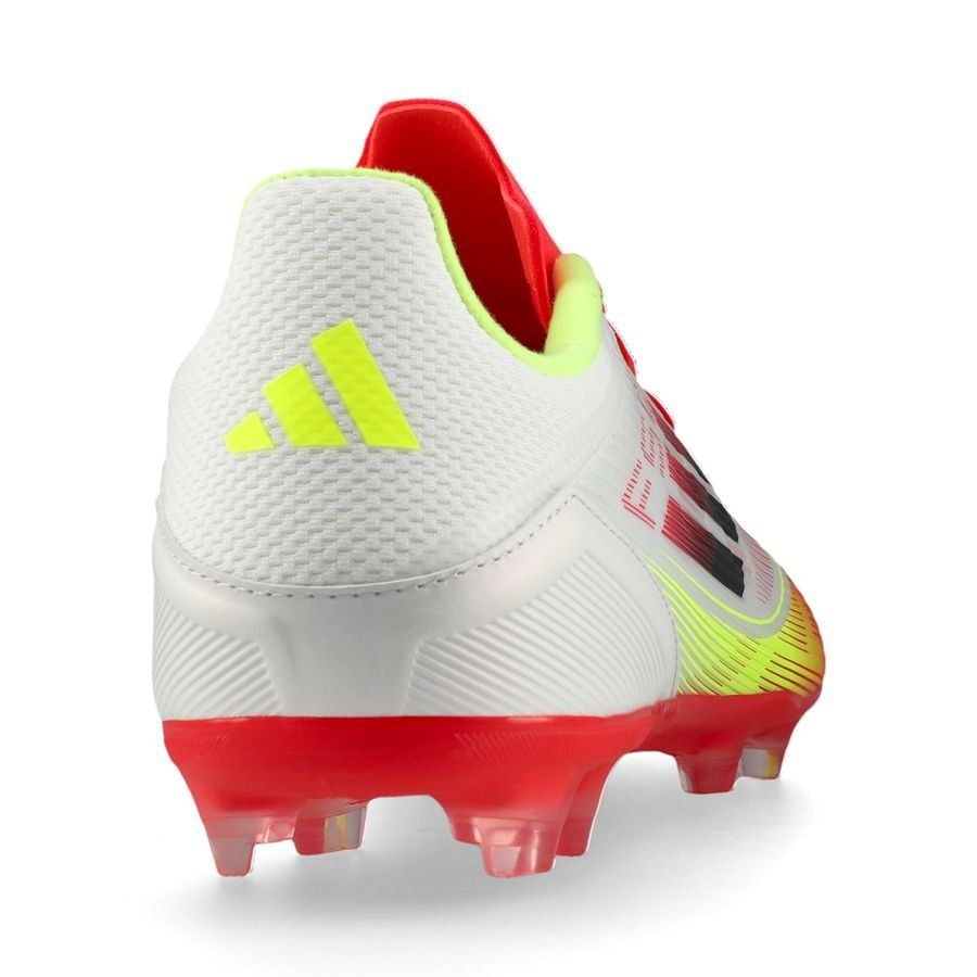 adidas F50 League FG/AG Pure Victory - Blanc/Noir/Jaune