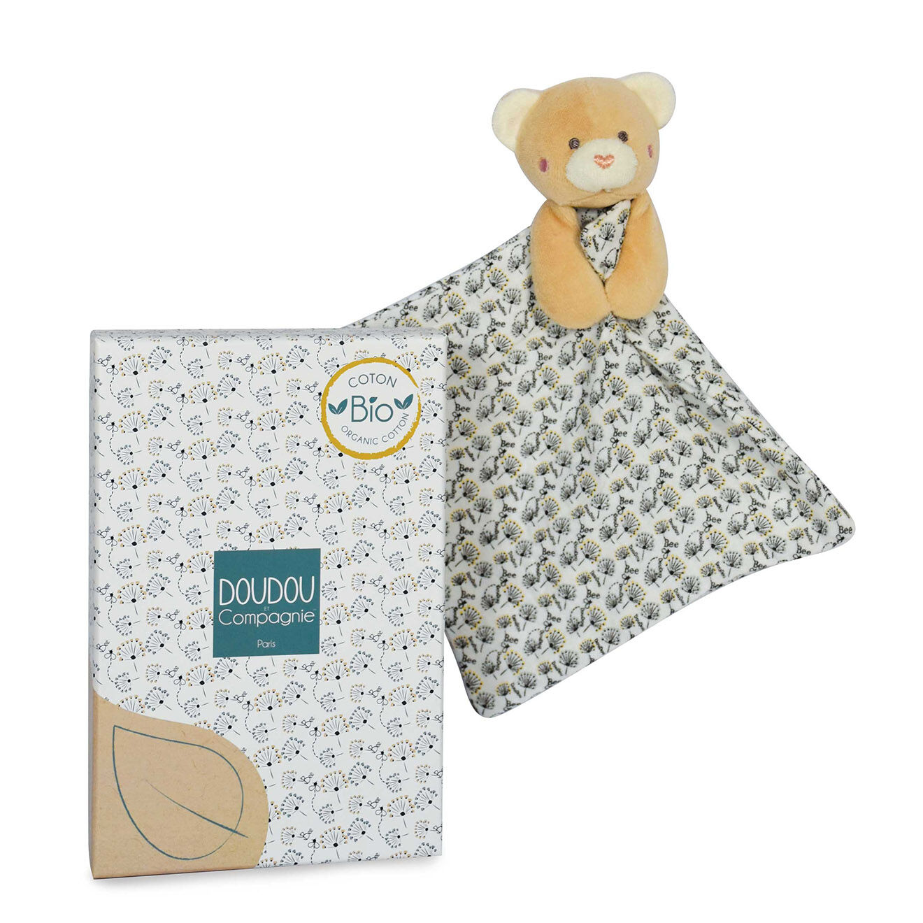 Doudou et Compagnie Ours Bio Doudou Bebe Ass multicolore (modèle aléatoire)