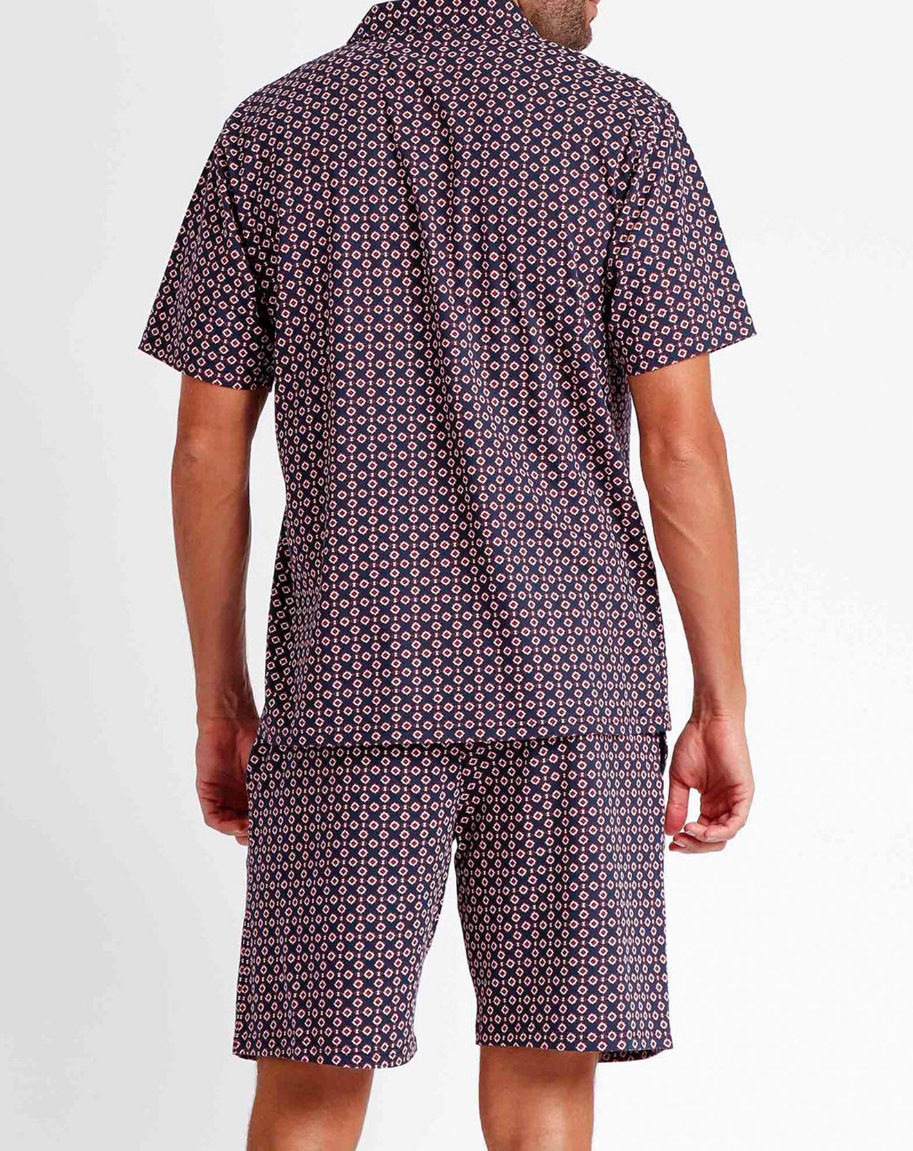 Antonio Miro Pyjama bleu marine/rouge