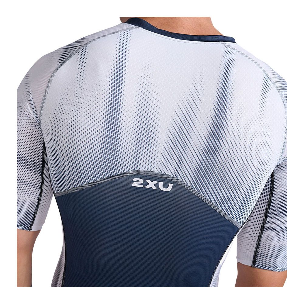 2xu LIGHT SPEED FZ - Combinaison trifonction shorty 6/3 mm Homme midnight/white