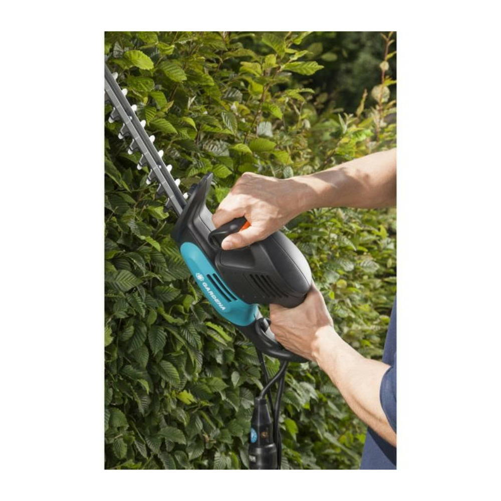 Taille-haies électrique easycut 500/55 – 500w – lame 55cm & coupe ø18mm – poignée ergoline – butée de protec