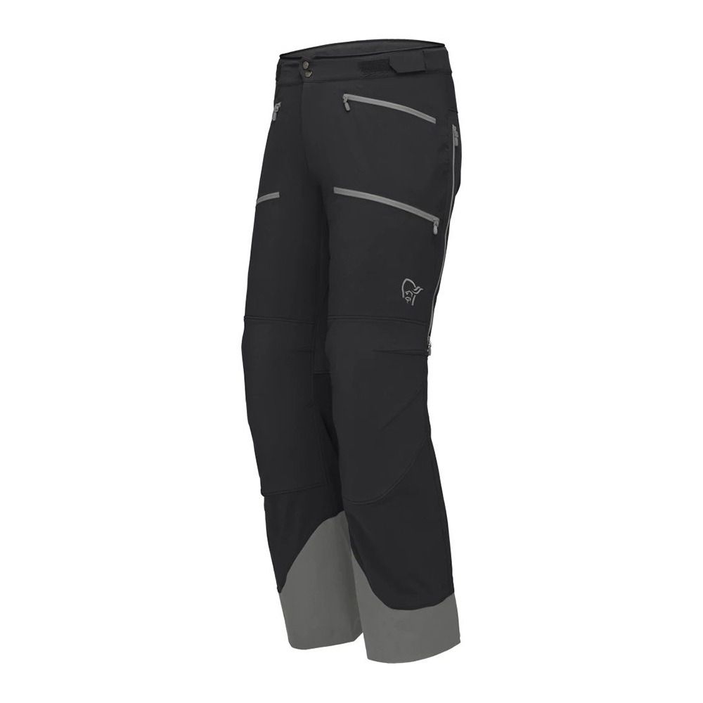 Norrona LYNGEN FLEX1 - Pantalon ski Homme caviar/castor grey