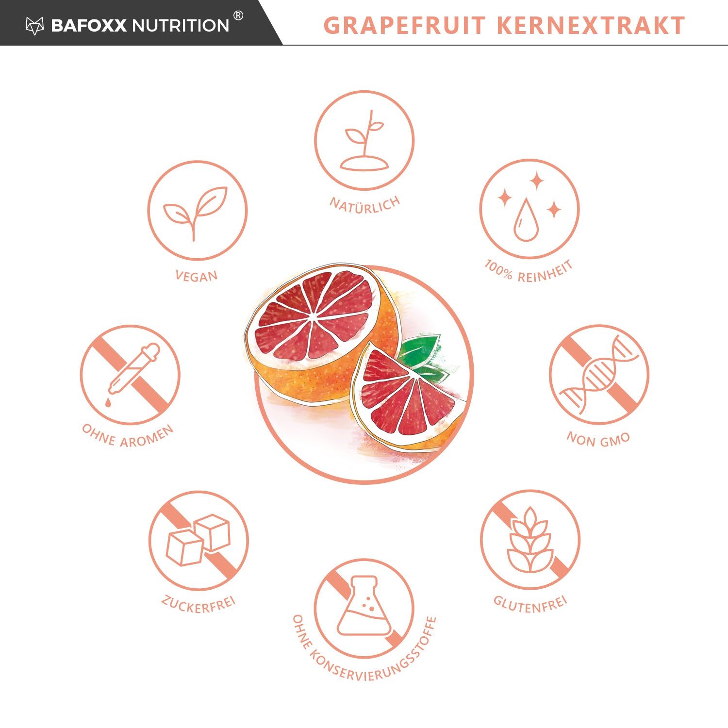 BAFOXX Nutrition® Grapefruitkernextrakt Kapseln