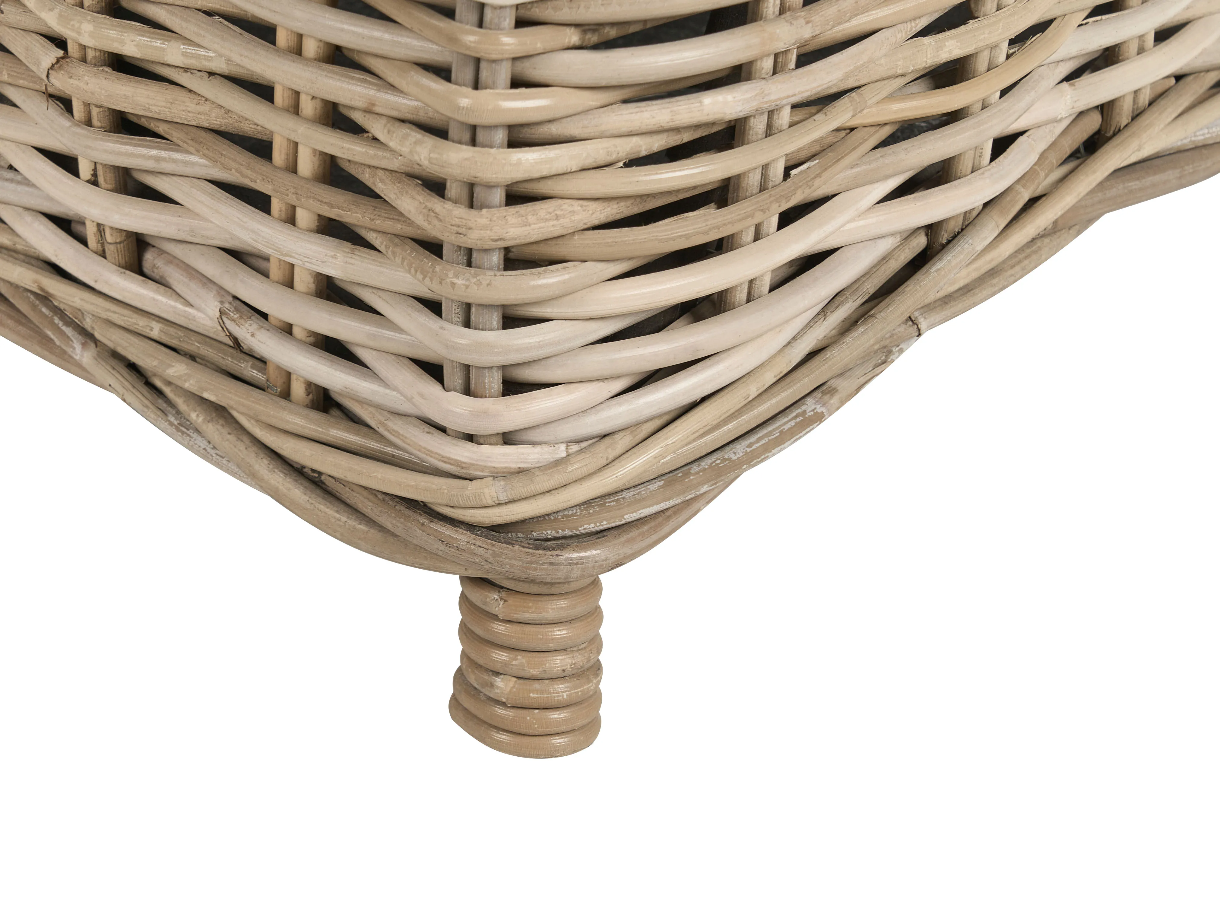 Tuin ottomaan SUSUA 140 cm Rotan Natuurlijk
