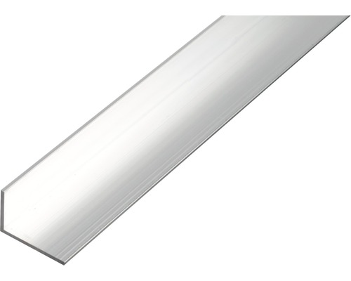 Aluminium hoekprofiel, natuurlijke afwerking, 25x15x1,5 mm, 1 m