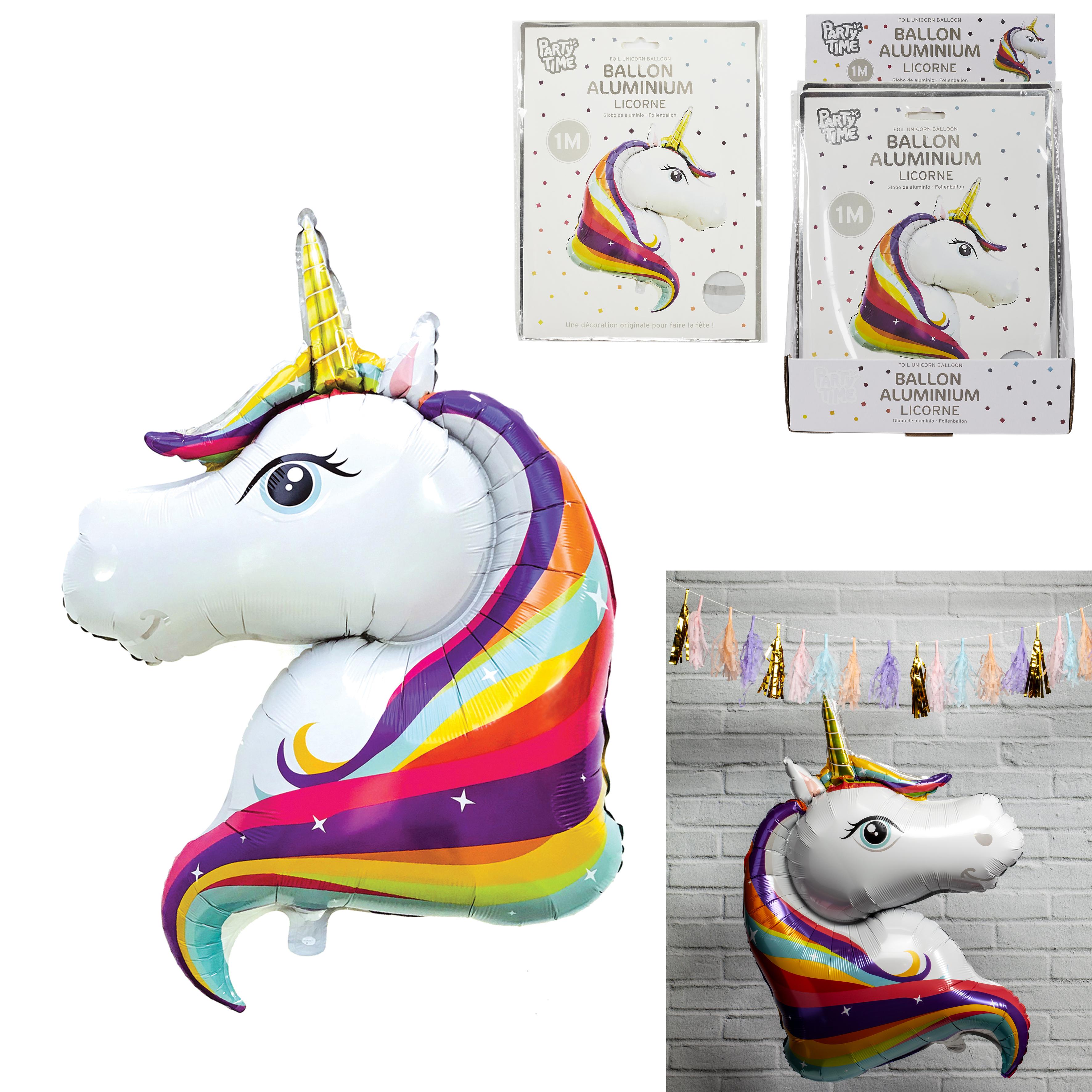 BALLON ALUMINIUM LICORNE 100CM