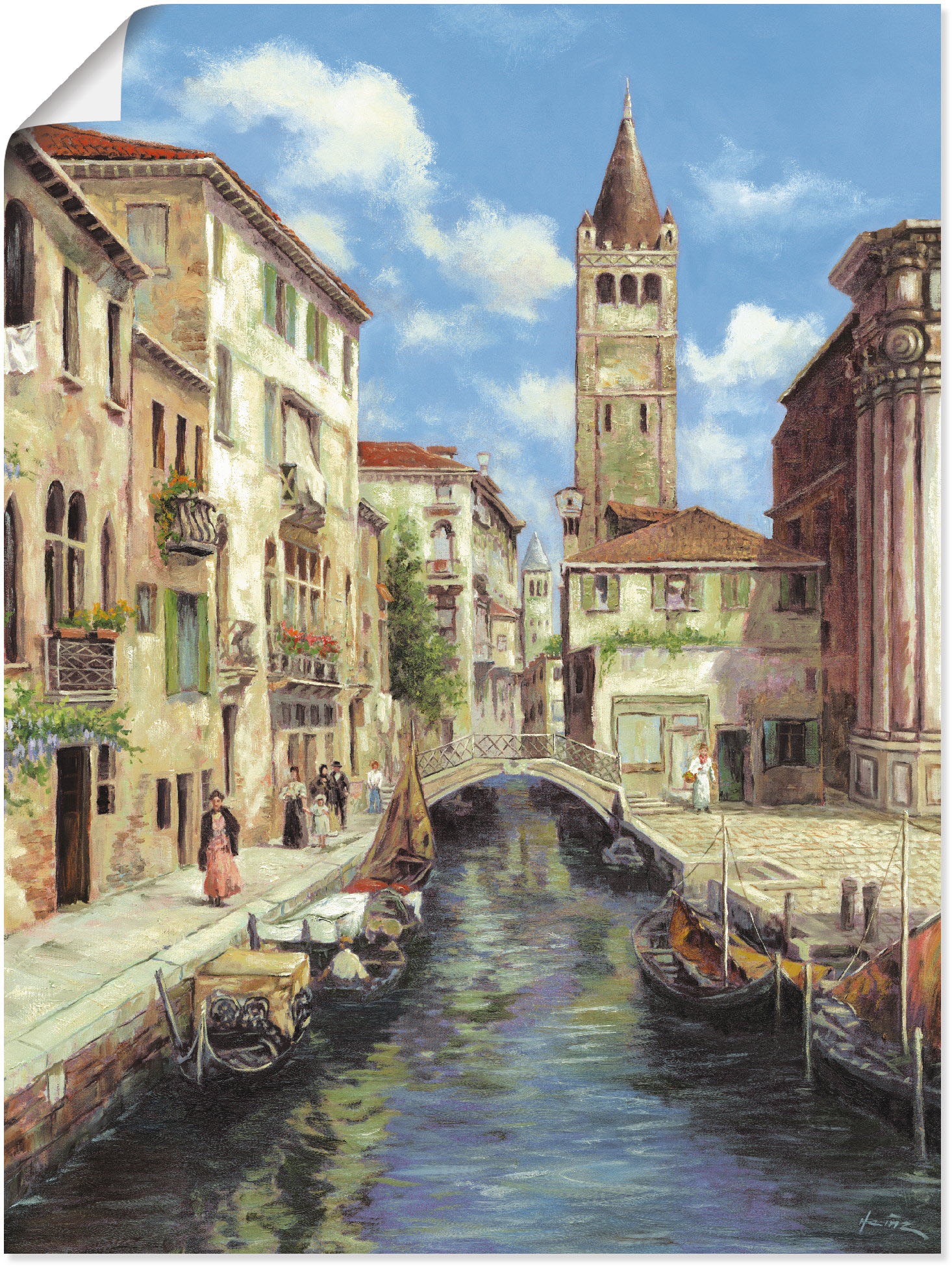 Artland Wandbild »Venedig« Venedig 1 Stk. tlg. als Leinwandbild, Poster in verschied. Grössen