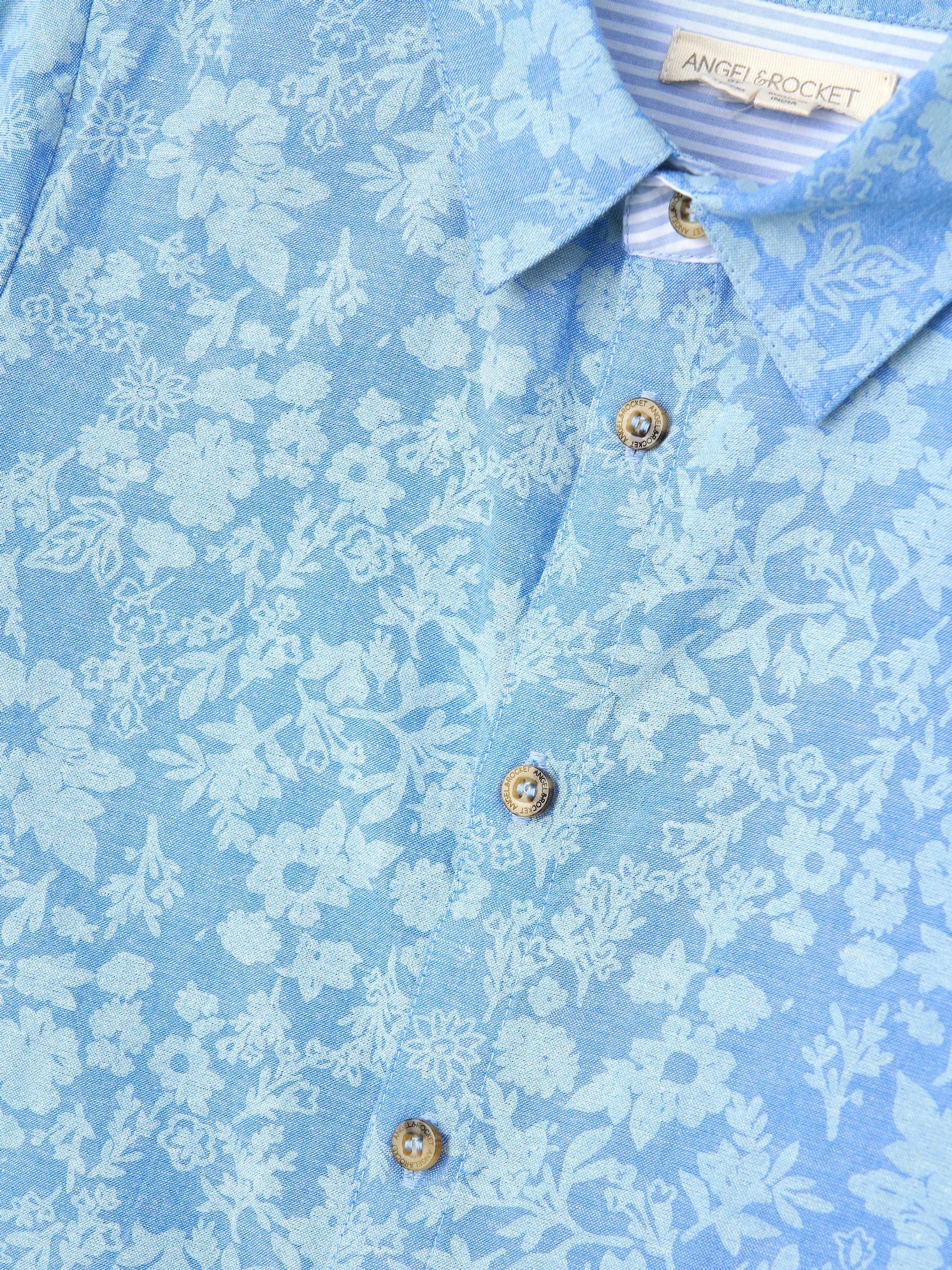 Angel & Rocket Faes chambray overhemd met bloemenprint