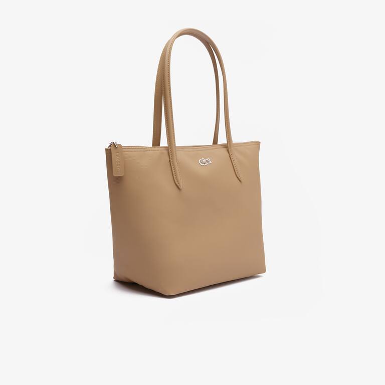 Petit sac cabas zippé L.12.12 Concept uni Sacs à main & Cabas - Beige - Lacoste - Femme