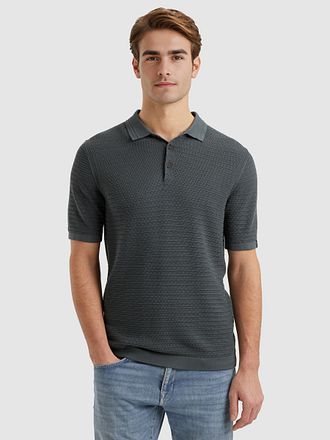 Vanguard Poloshirt Structuur Dark Slate VPSS2504854-9076 kopen