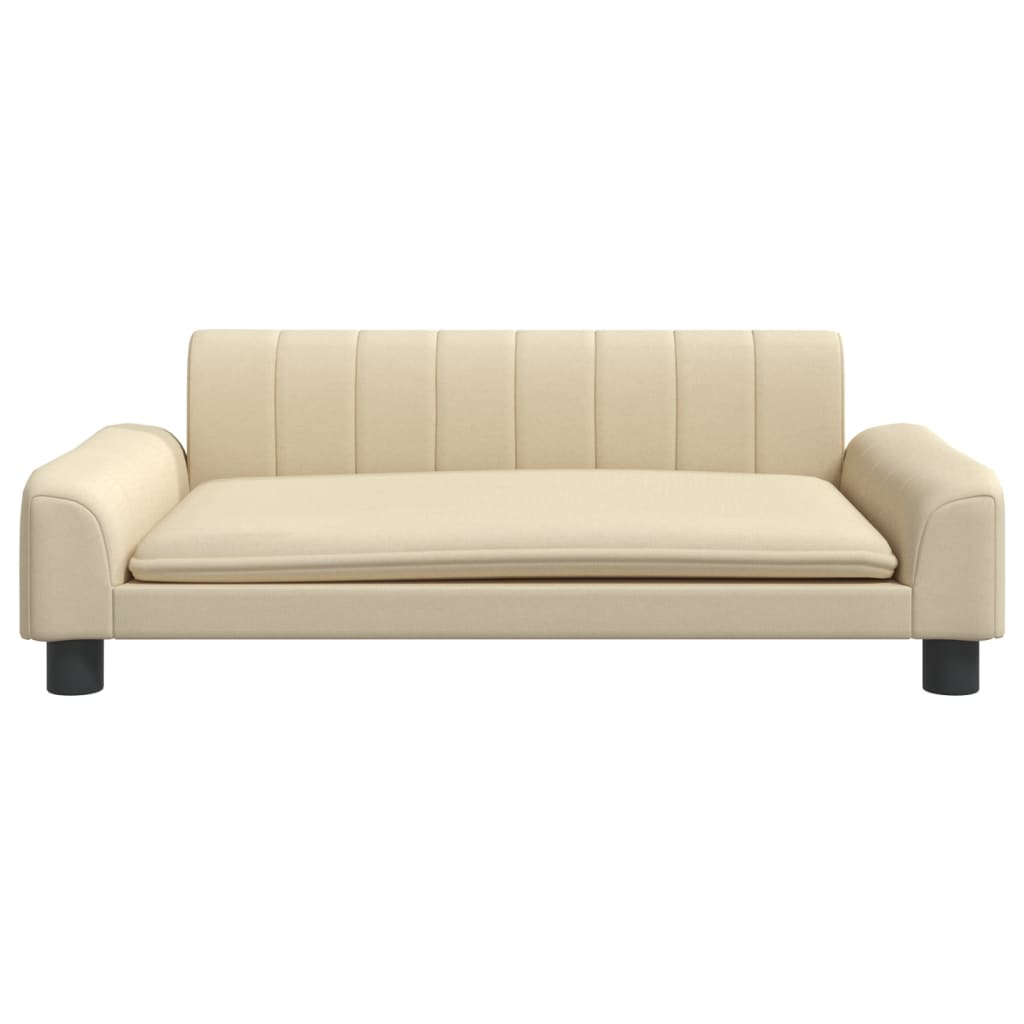 Cama para cães vidaXL em tecido creme, 70x45x30 cm