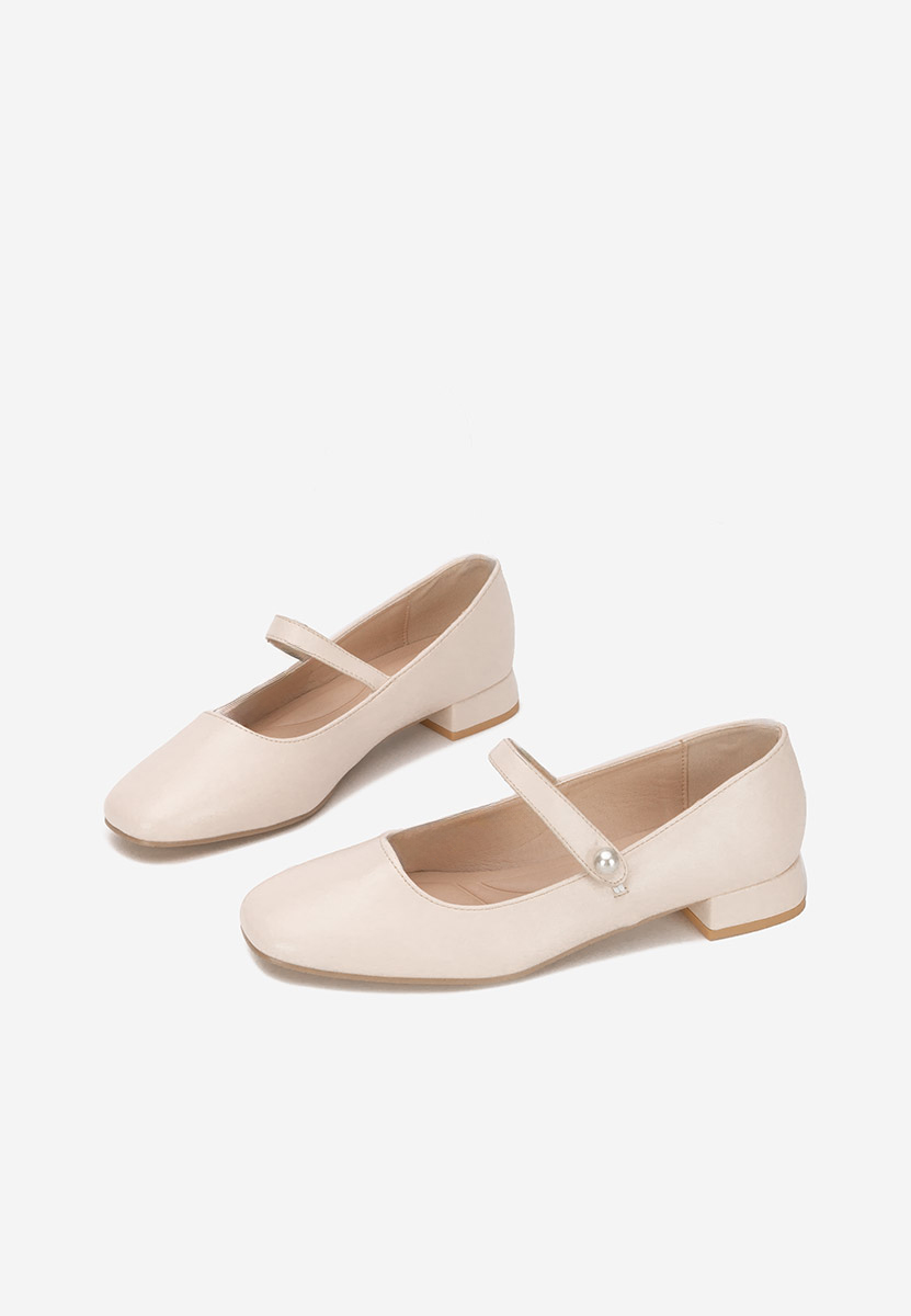 Chaussures à petit talon beige Jenelle