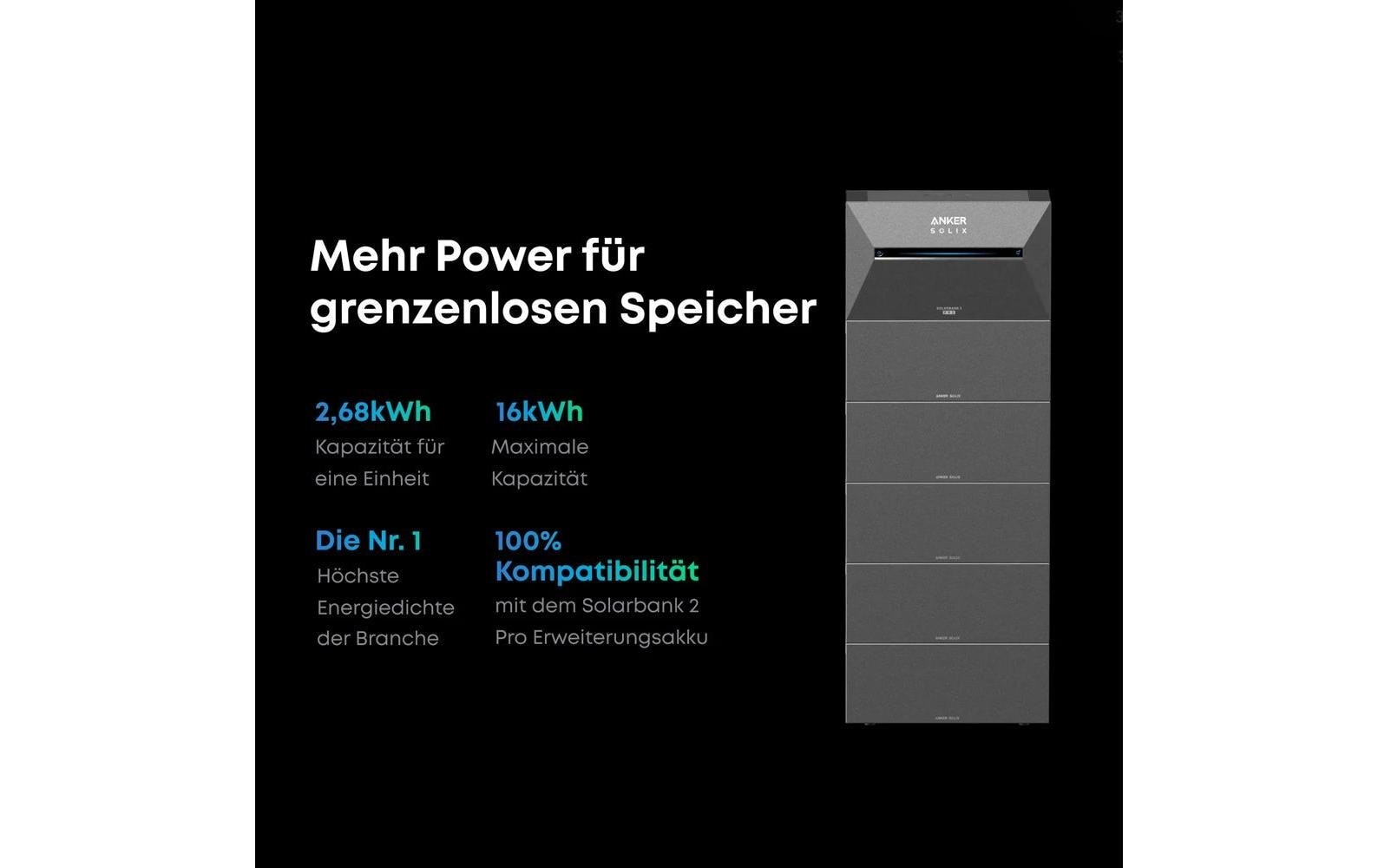 Anker Solar Powerbank »3 E2700 PRO All-in-One 2688 Wh LiFePO4«