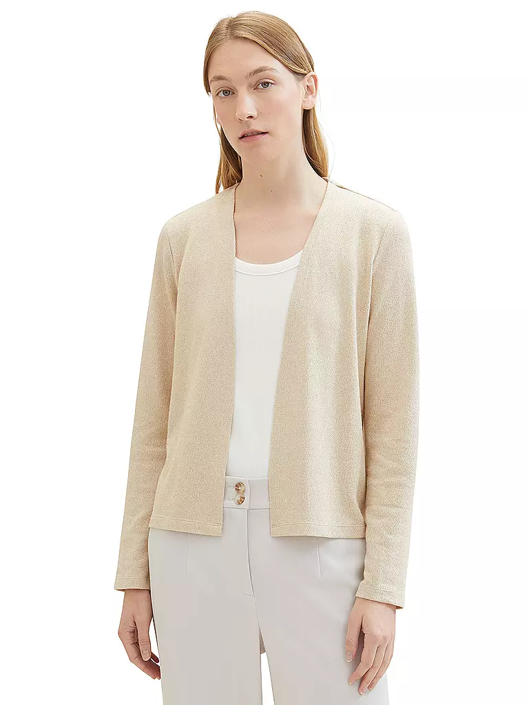 TOM TAILOR Strickjacke beige