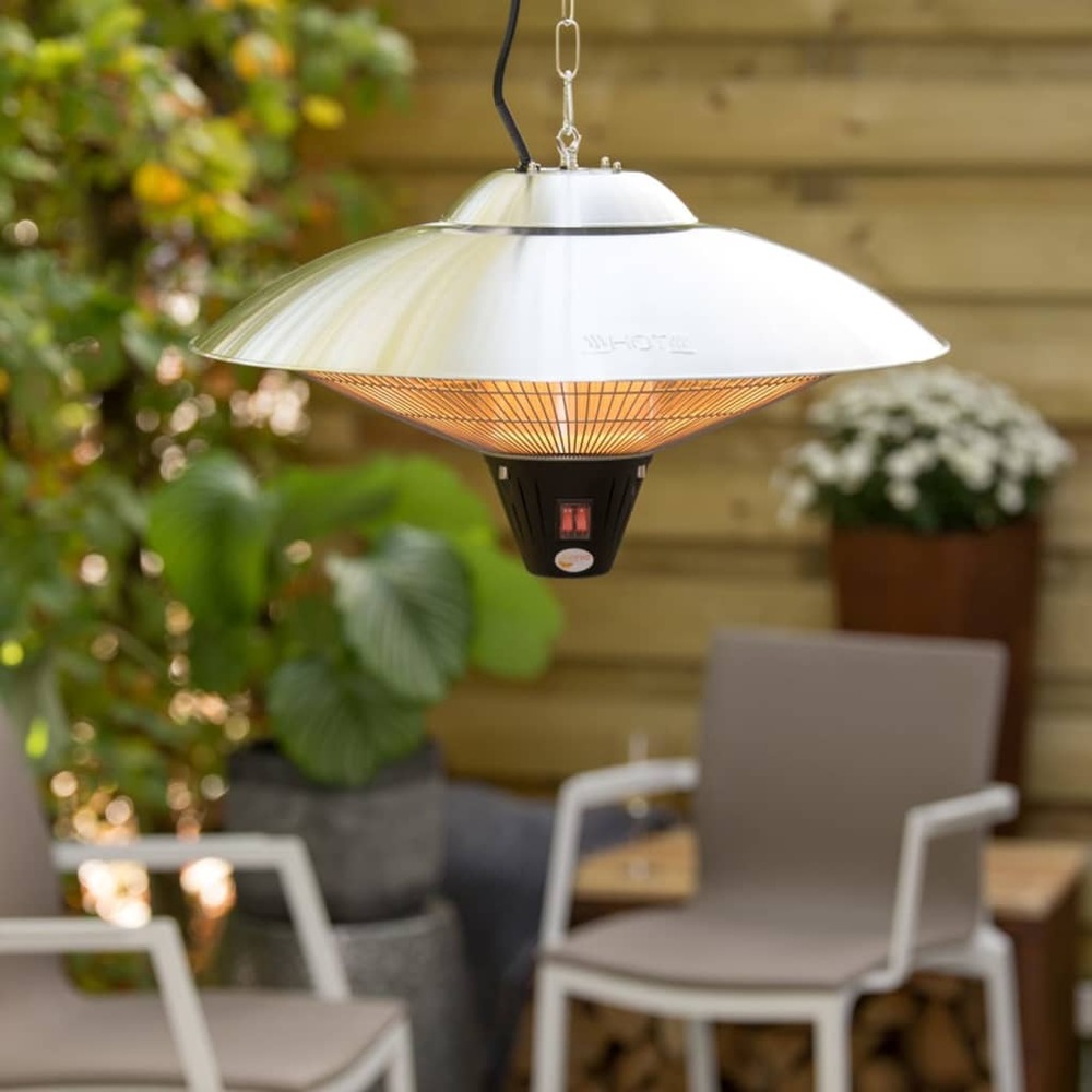 Chauffage suspendu sirius 2100 w halogène argenté ce09