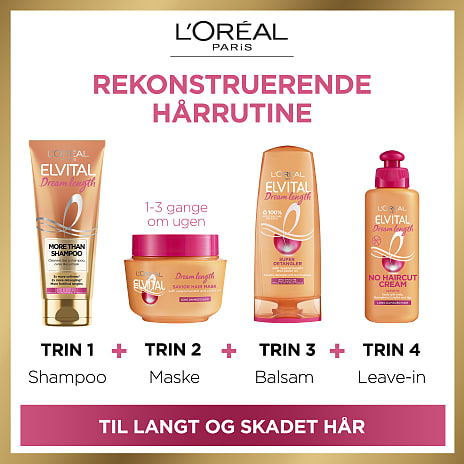 Hårkur m. keratin og castorolie langt og skadet hår