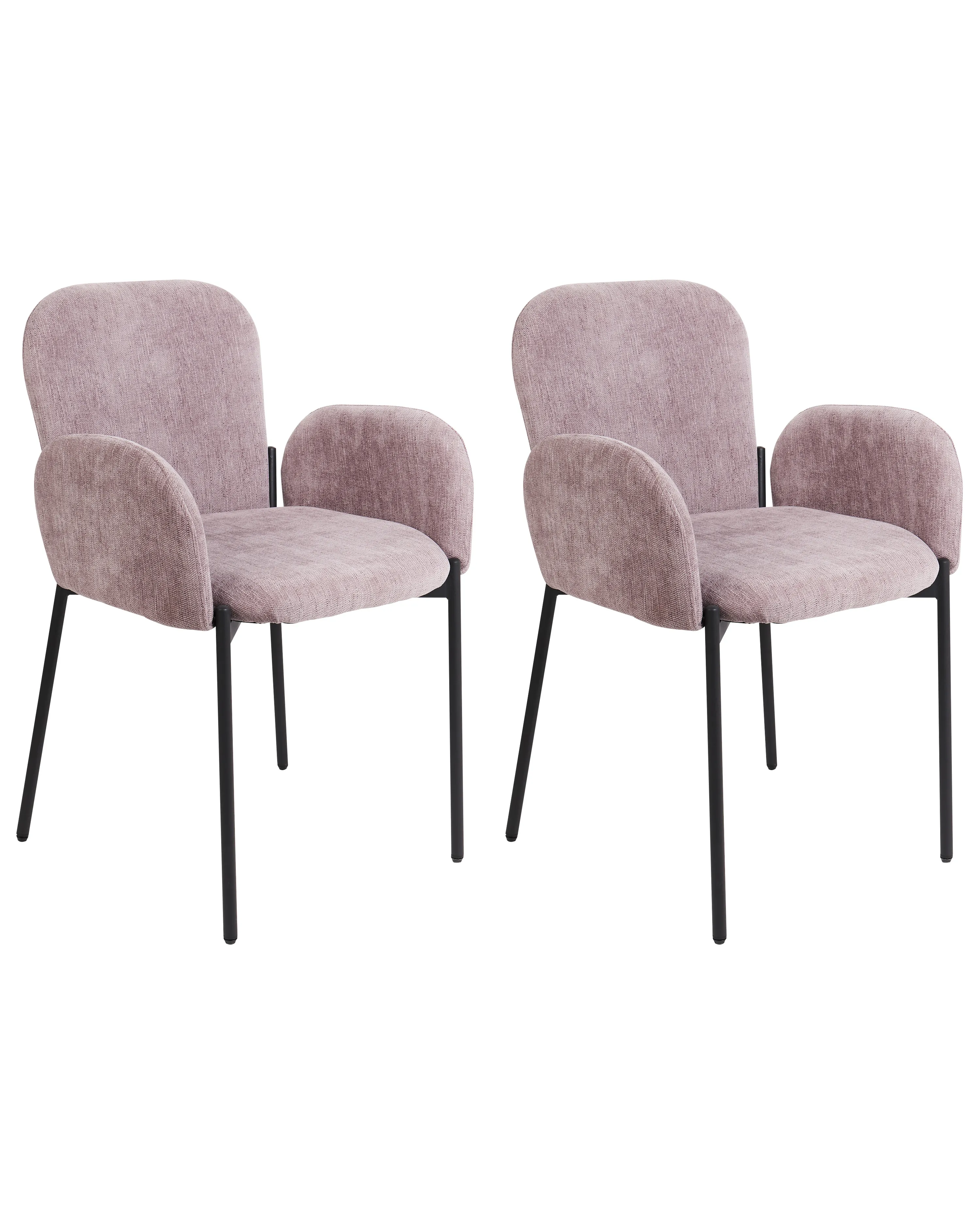 Set van 2 eetkamerstoelen ALBEE Roze