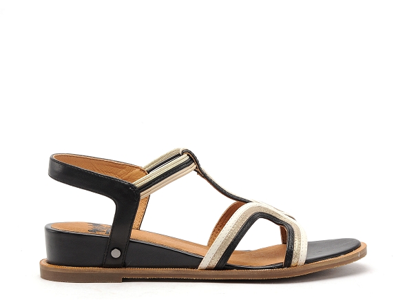 Mamzelle nu pieds plats femme omea noir
