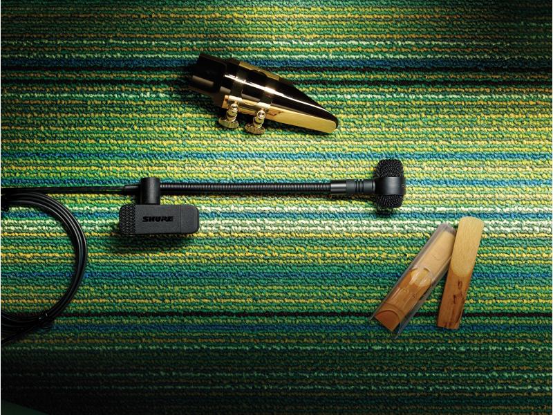 Shure Mikrofon PGA98H-TQG Clip-Instrumentenmikrofon mit Kondensatorkapsel