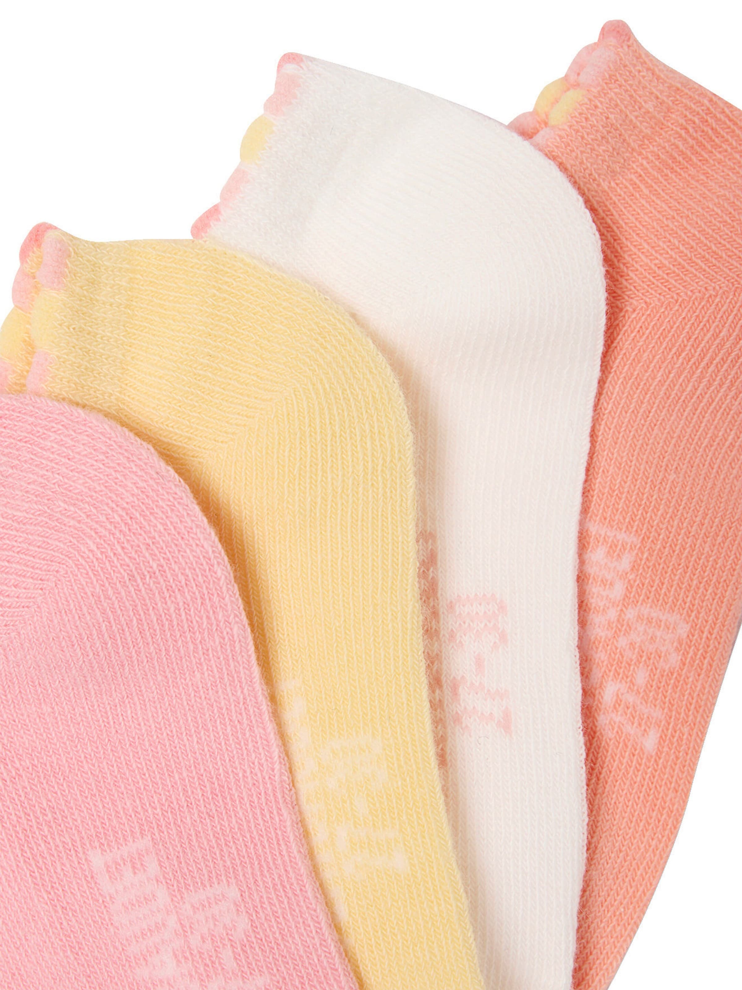 Vertbaudet 4er-Pack Mädchen Kurzsocken bonbon rosa