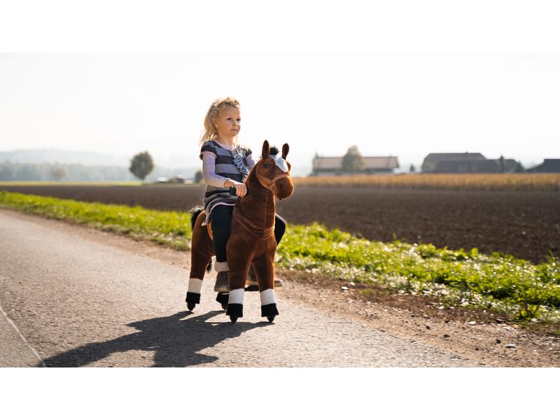 zoosy Reittier Pferd Gr. M Reitpferd mit Rollen an den Füssen