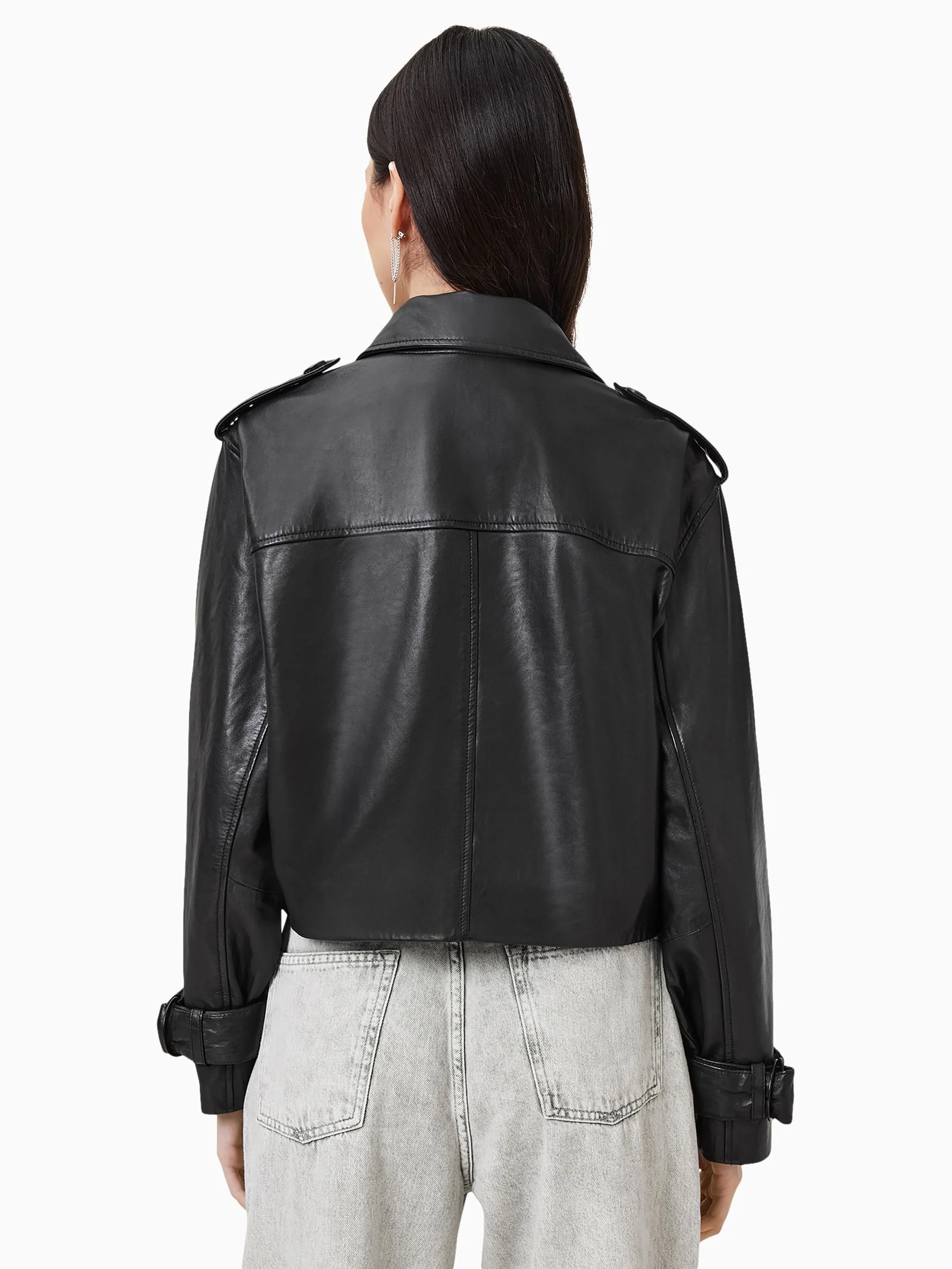 AllSaints Hendry Crop Trench Jacket