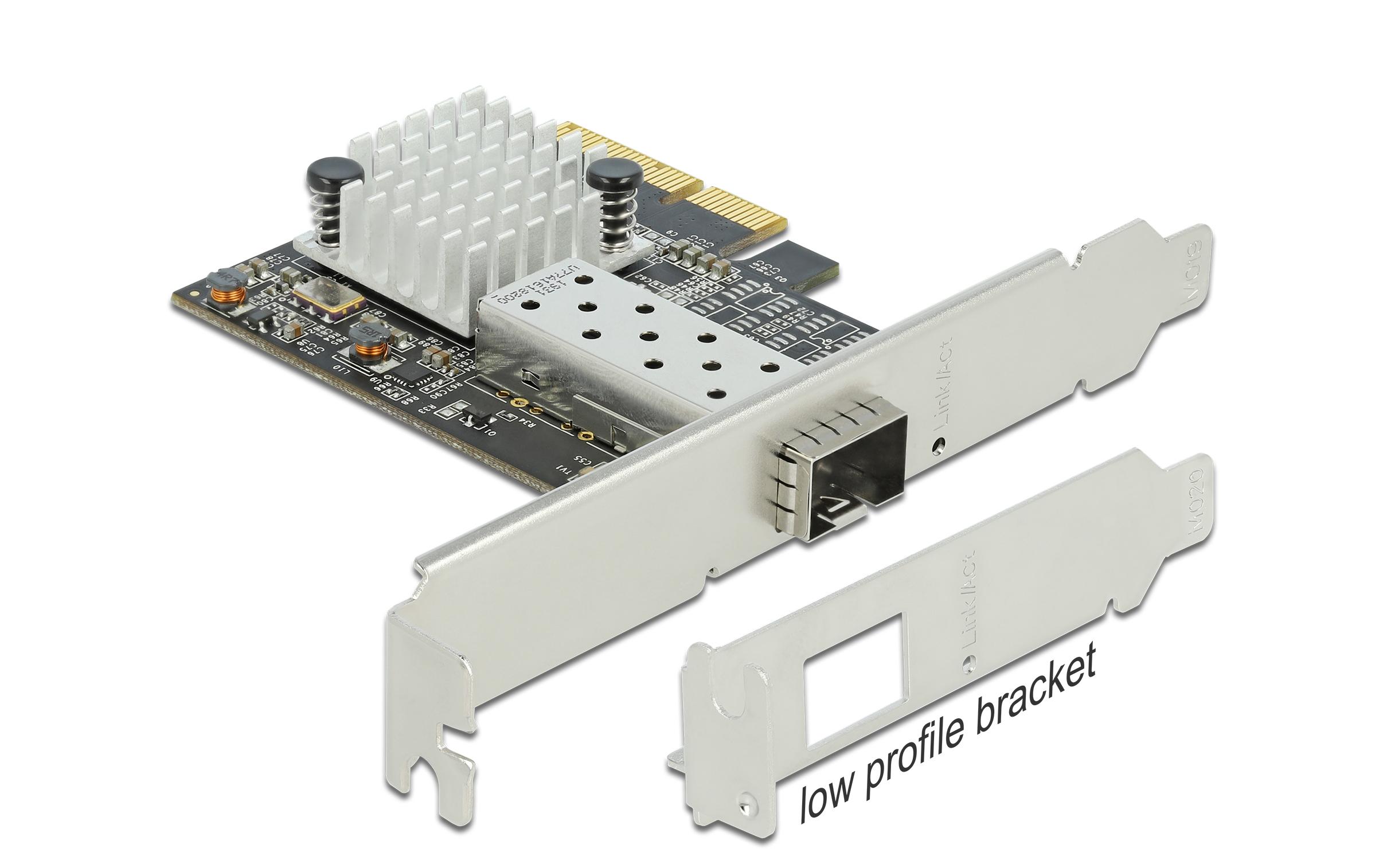 Netzwerkkarte PCI-Express-x4 - 1x SFP+ SFP+<br>PCI Express x4 Karte 1 x SFP+ 10 Gigabit LAN AQC100S