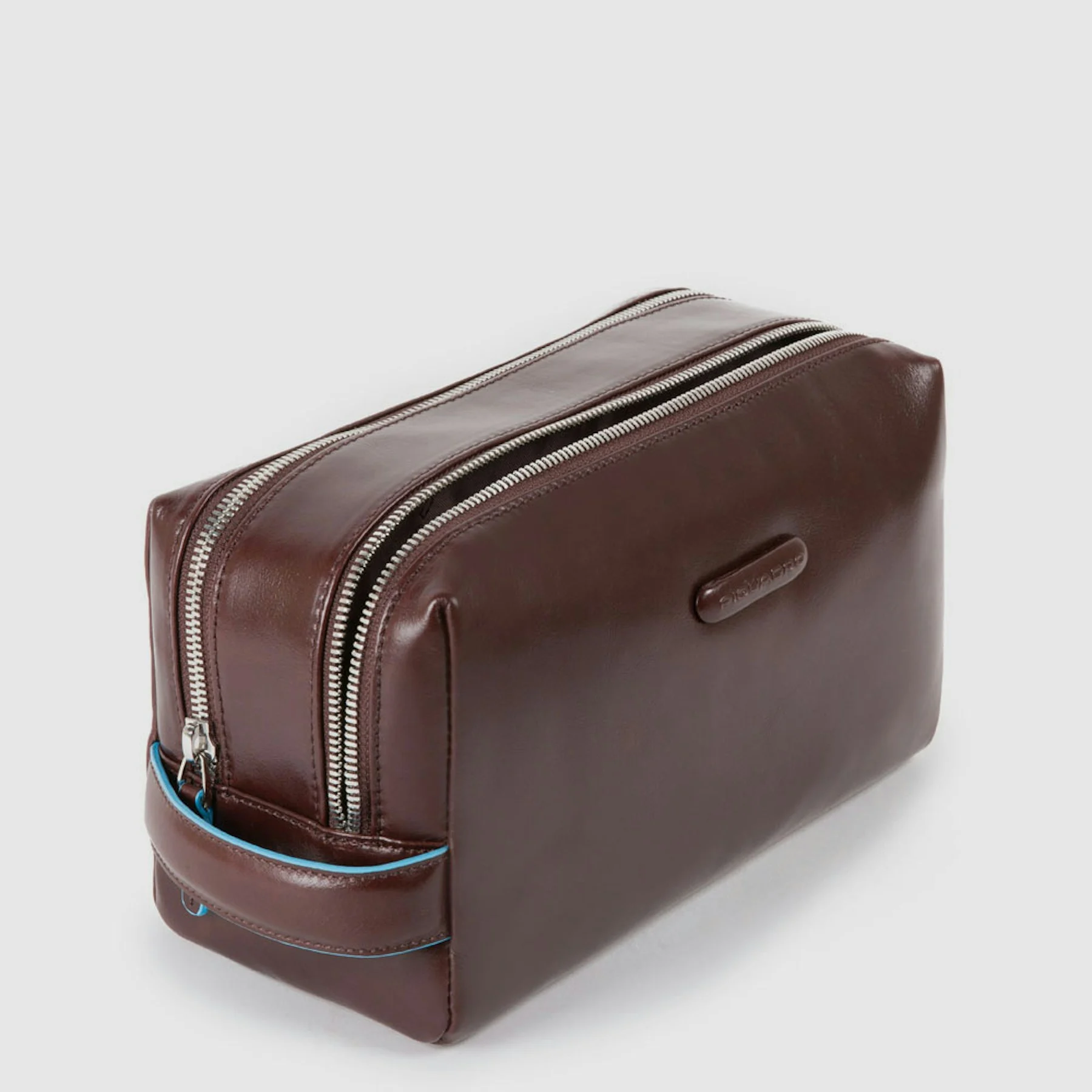 Trousse de toilette en cuir | Marron