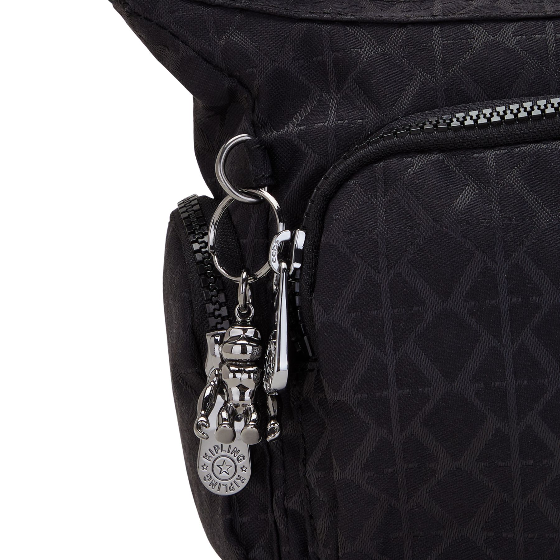 GABBIE MINI Petit sac à bandoulière avec sangle réglable - Signature Black QVC